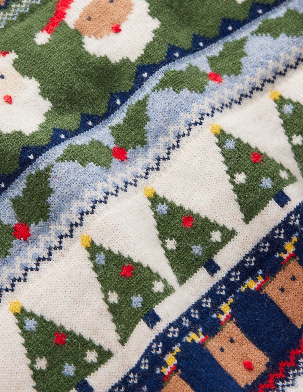 Edie Fair-Isle-Pullover-Bunt Weihnachtliches Fair-Isle-Muster-6