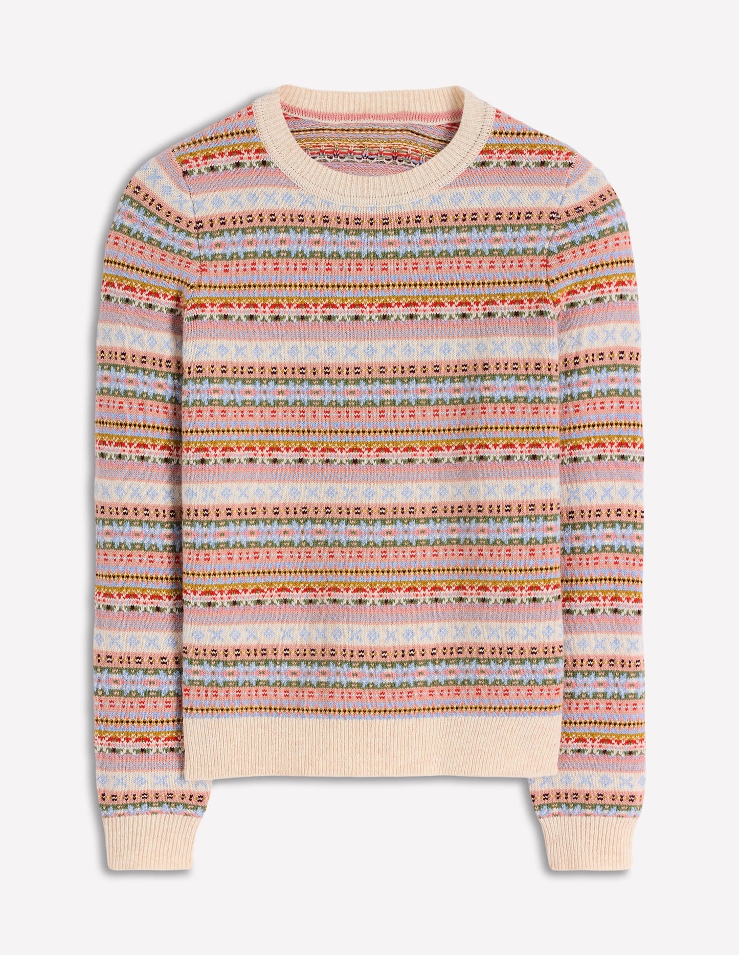 Edie Fair-Isle-Pullover-Klassisch Fair-Isle