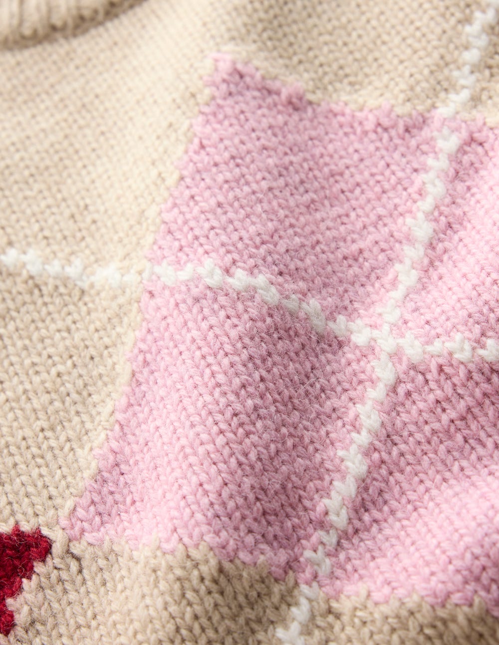 Eleanor Fair-Isle-Pullunder-Chinchilla Meliert Argyle