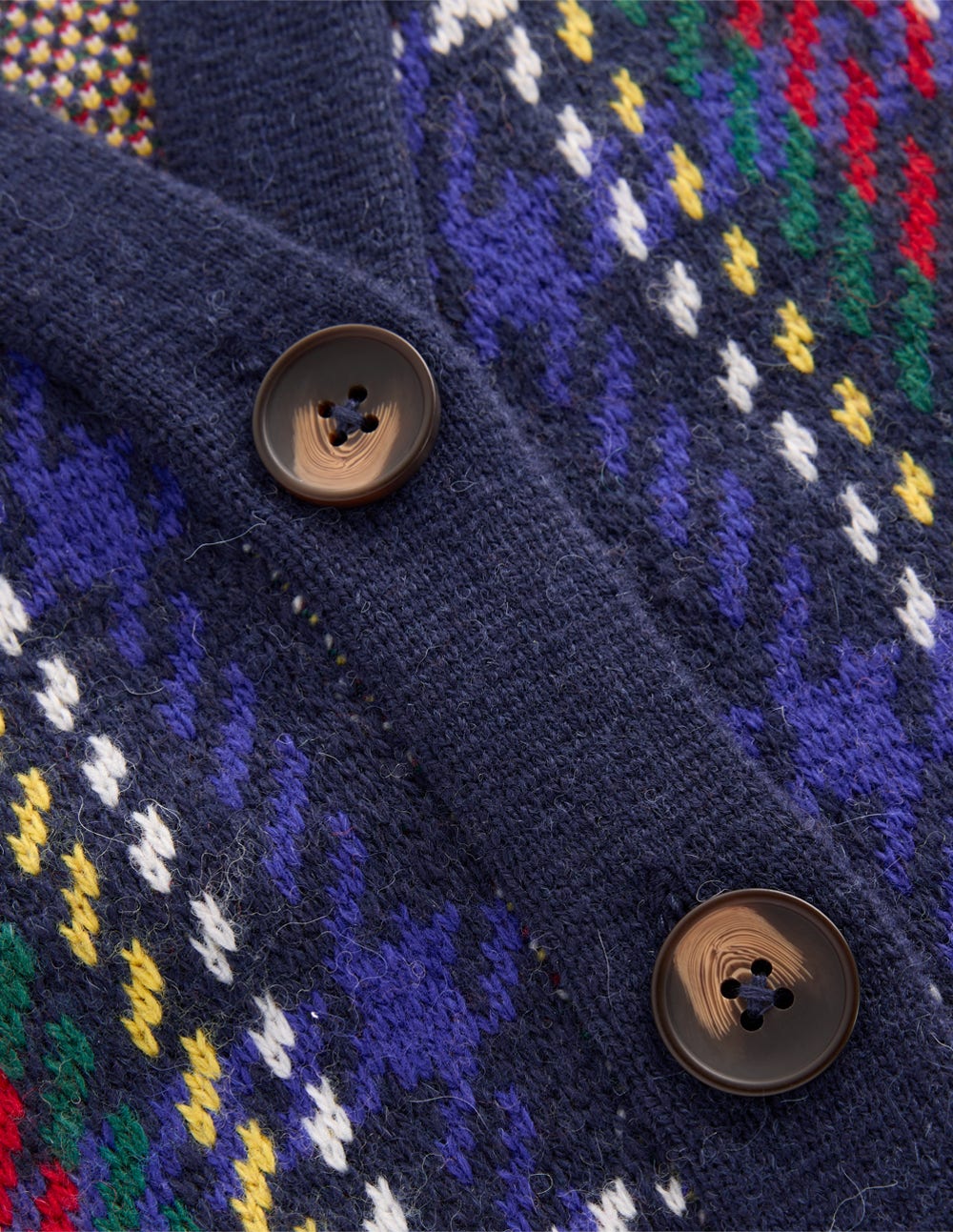 Gilet boyfriend Quinn-Carreaux bleu marine, verts et rouges