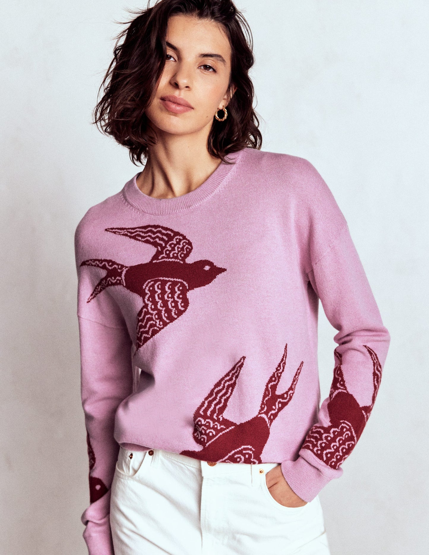 Natasha Pullover mit originellem Design-Schwalbe