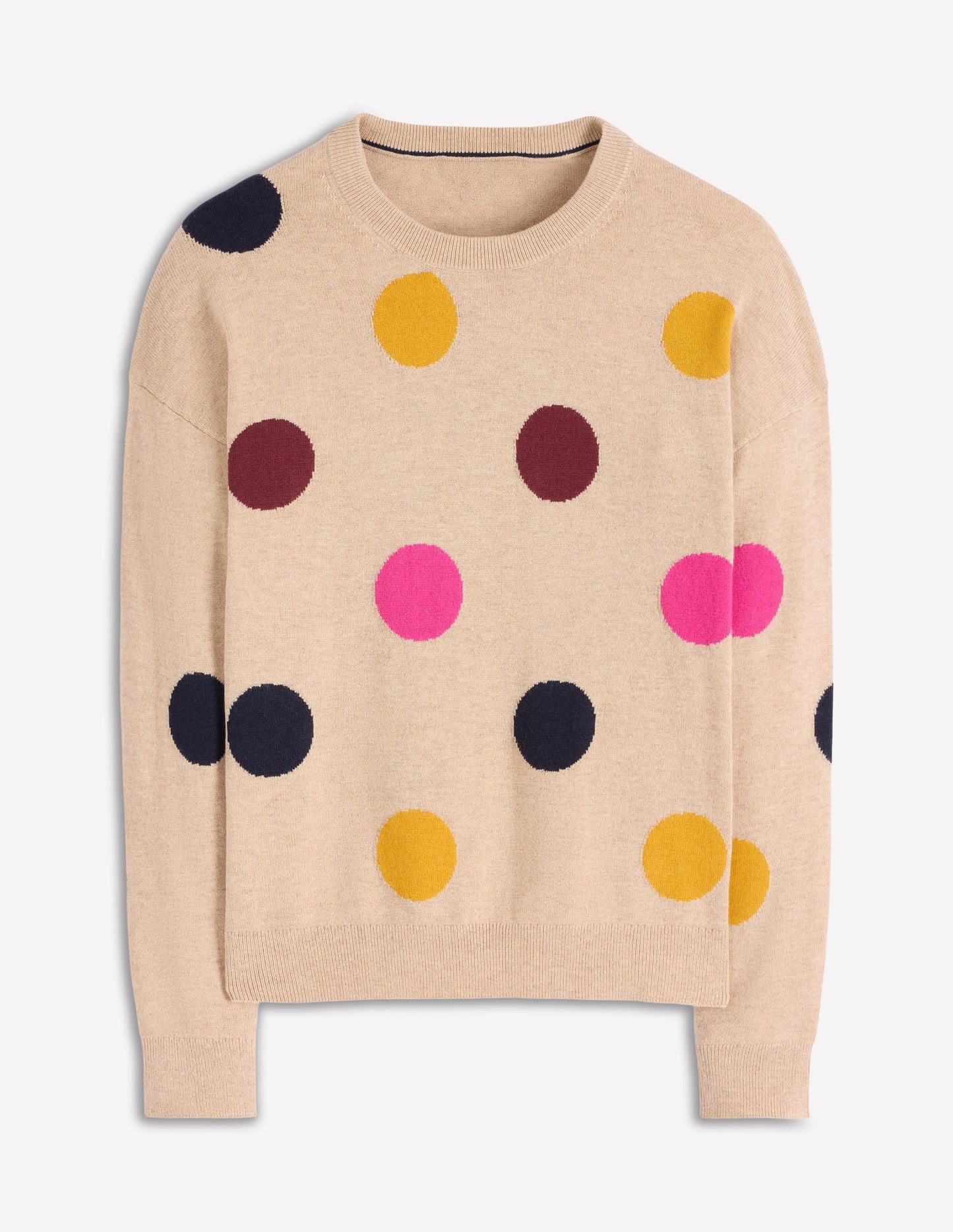 Natasha Pullover mit originellem Design-Bunt, Punkte