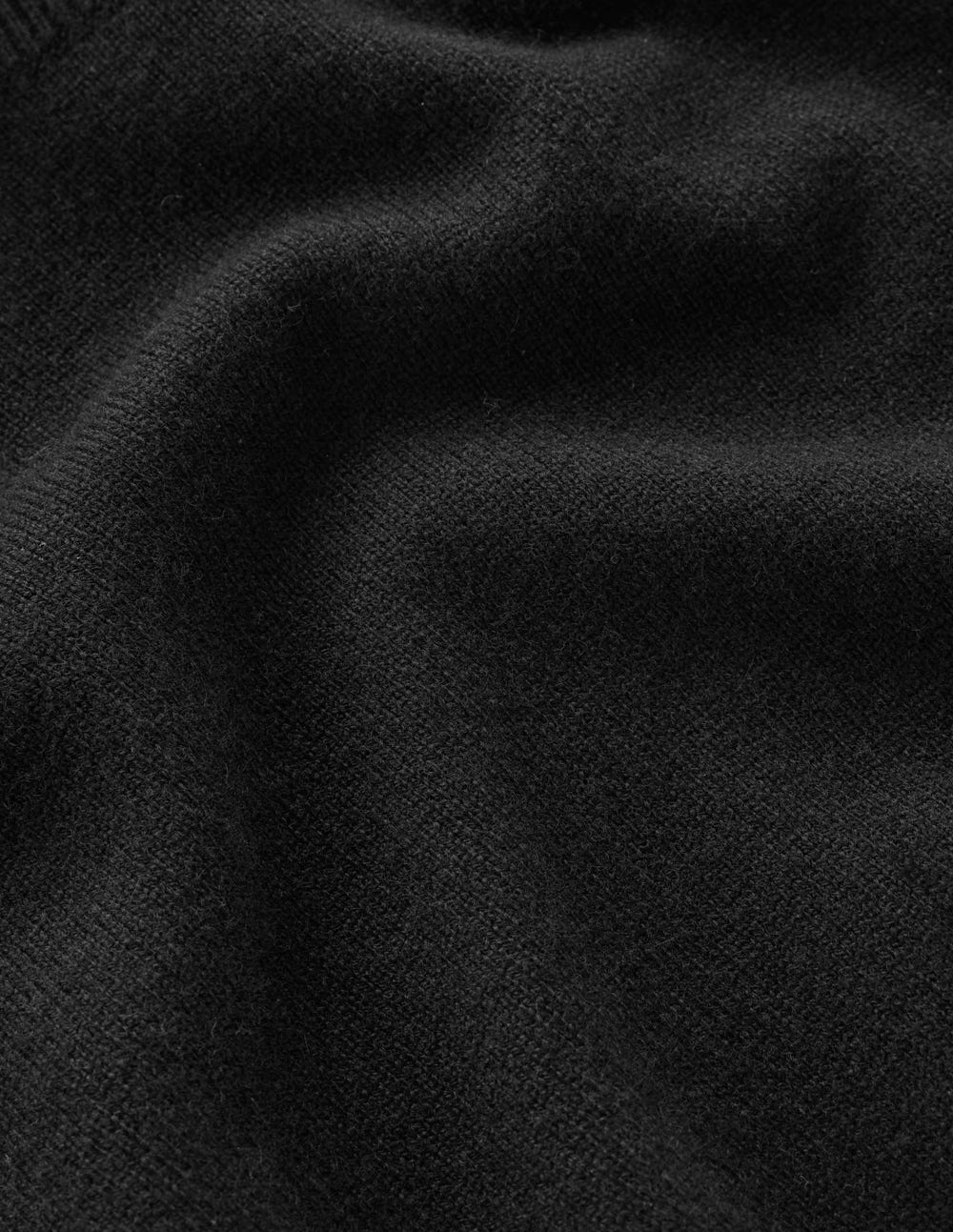Pull Eva à col roulé en cachemire-Noir