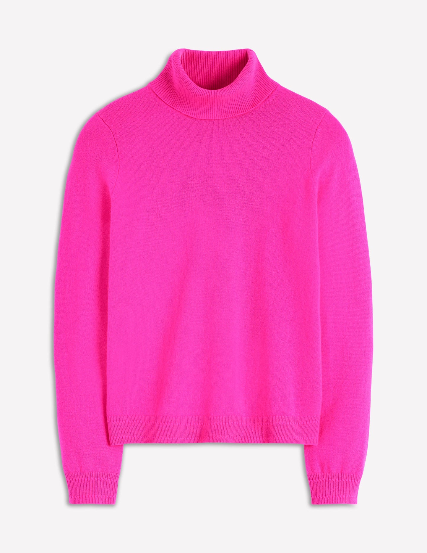 Eva Kaschmir-Rollkragenpullover-Farbenfrohes Stiefmütterchen