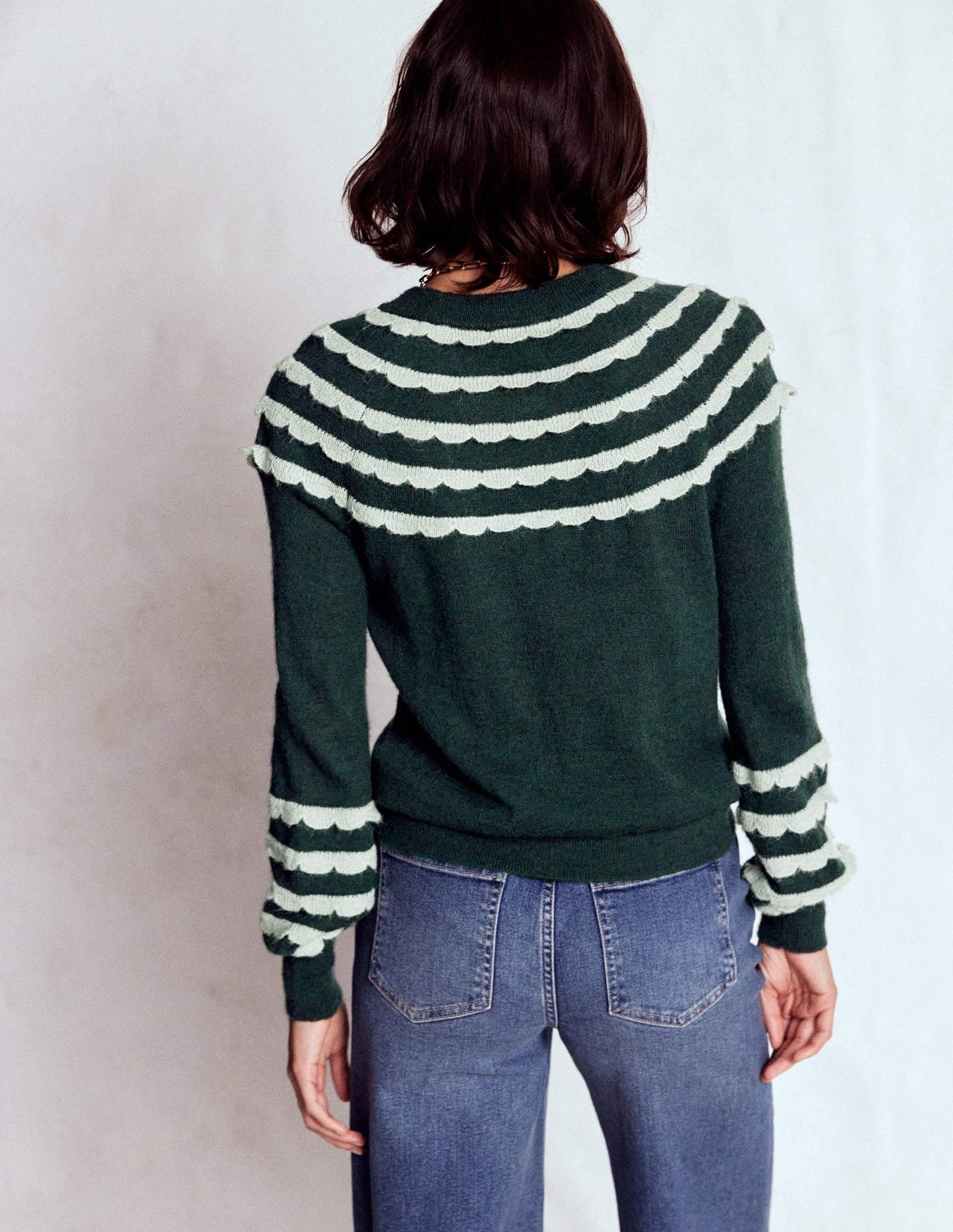 Alice Flauschiger Raglanpullover-Botanischer Garten