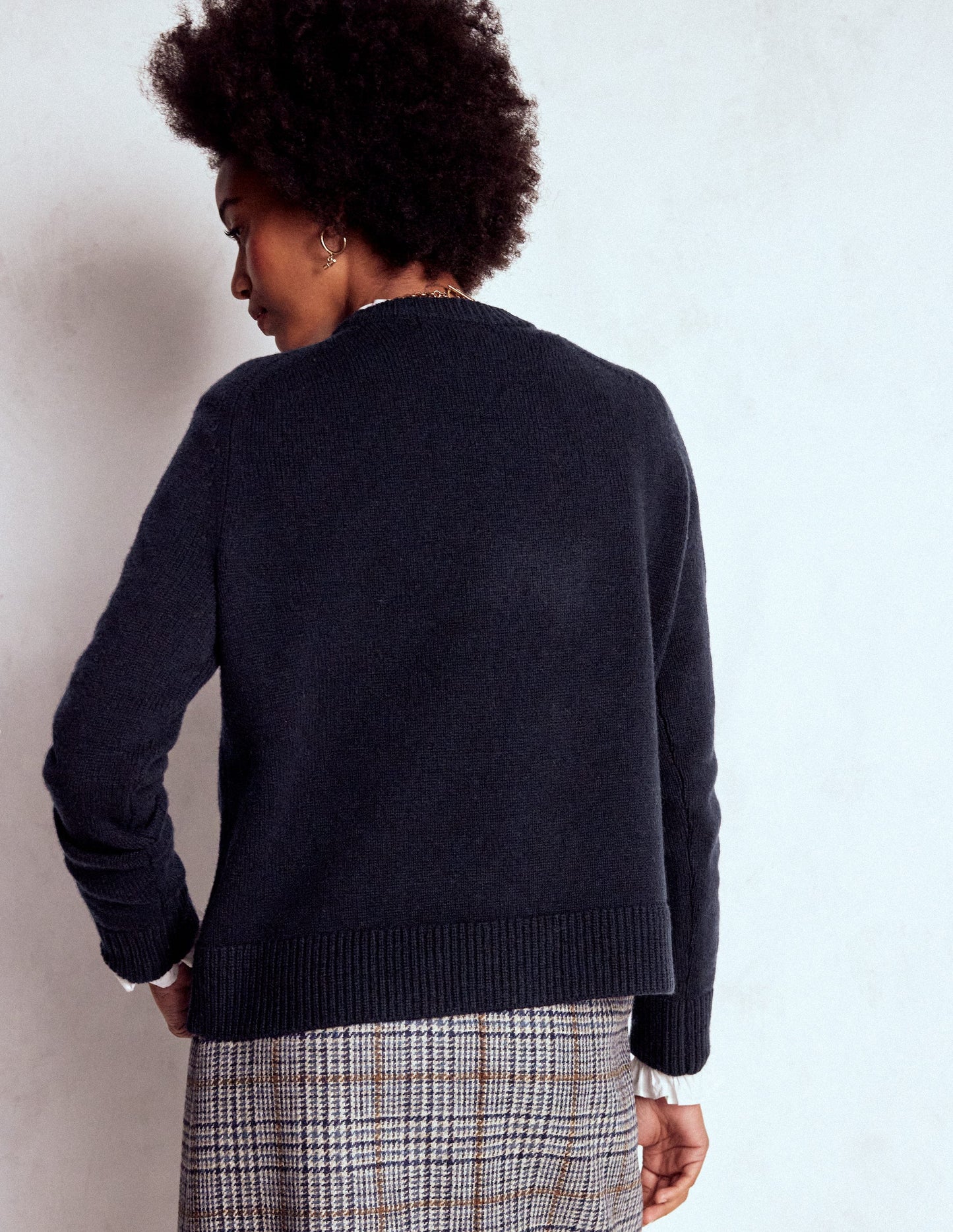 Marion Merino-Pullover-Marineblau