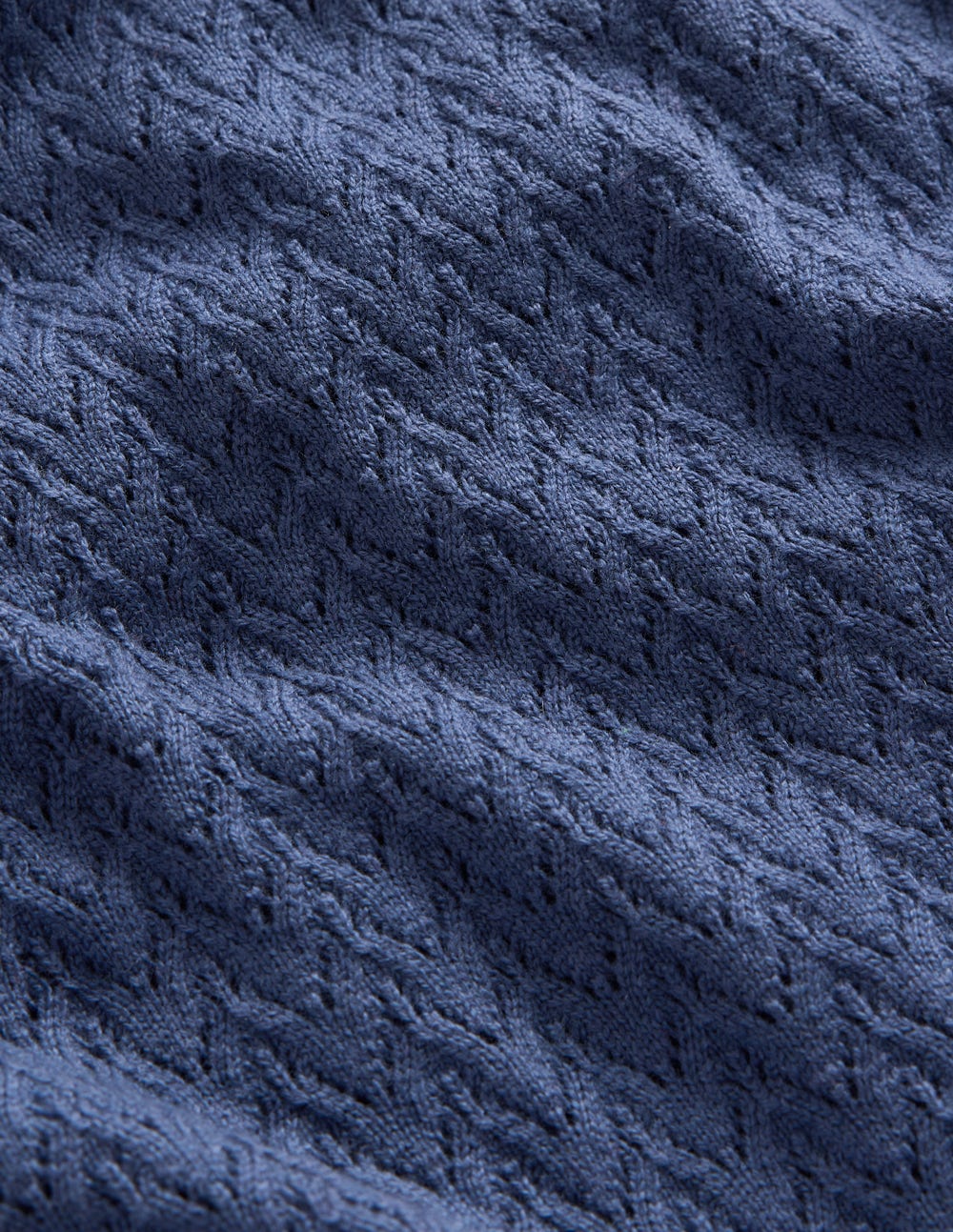 Diane Pointelle-Pullover-Denim-Blau