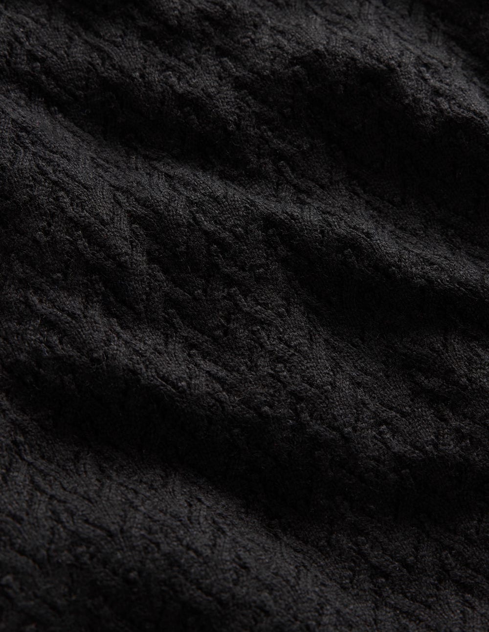 Diane Pointelle-Pullover-Schwarz