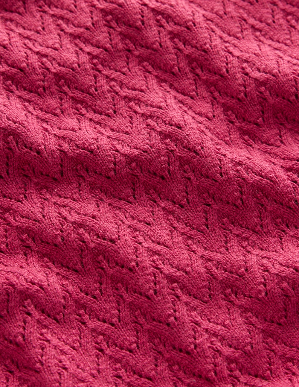 Diane Pointelle-Pullover-Leuchtende Kirsche