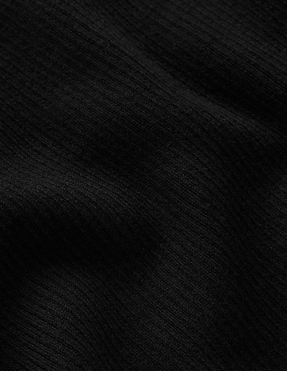 Emilia Rollkragenpullover aus Baumwolle-Schwarz