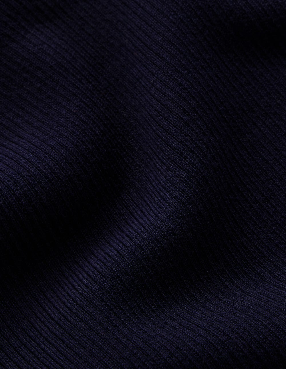 Emilia Rollkragenpullover aus Baumwolle-Marineblau