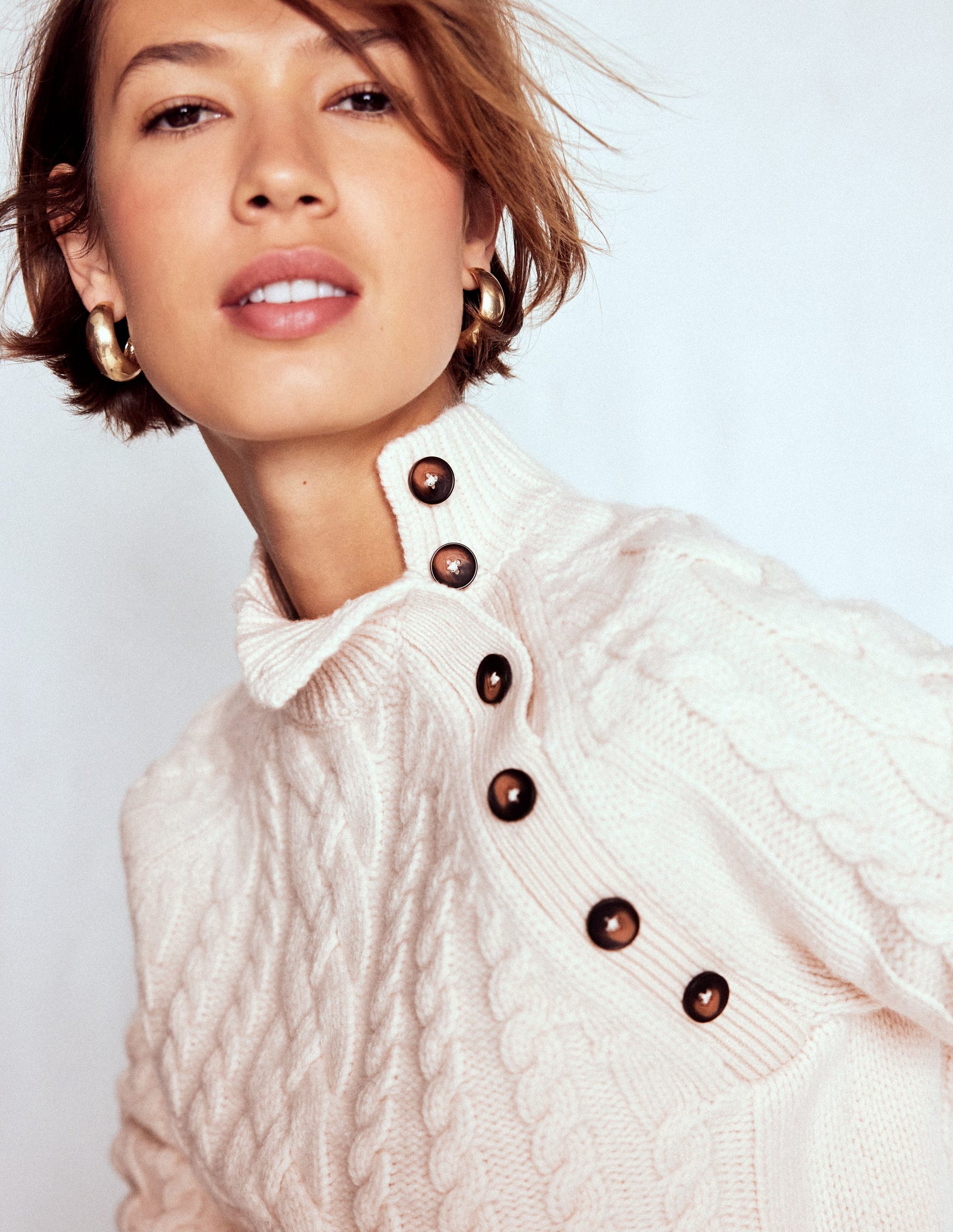 Pull Amara torsadé en laine mérinos-Ivoire chaud-4