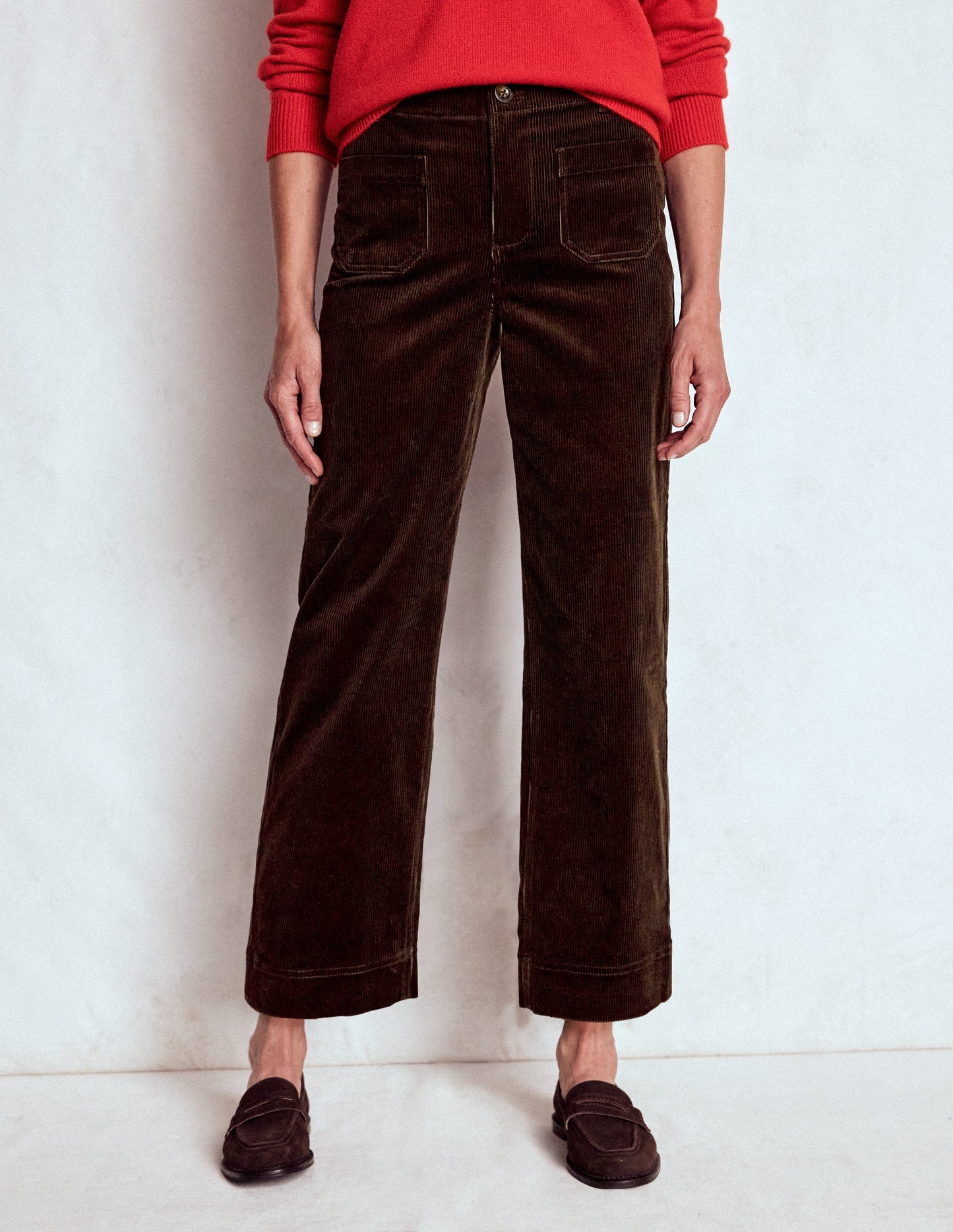 Pantalon Primrose en velours côtelé-Expresso