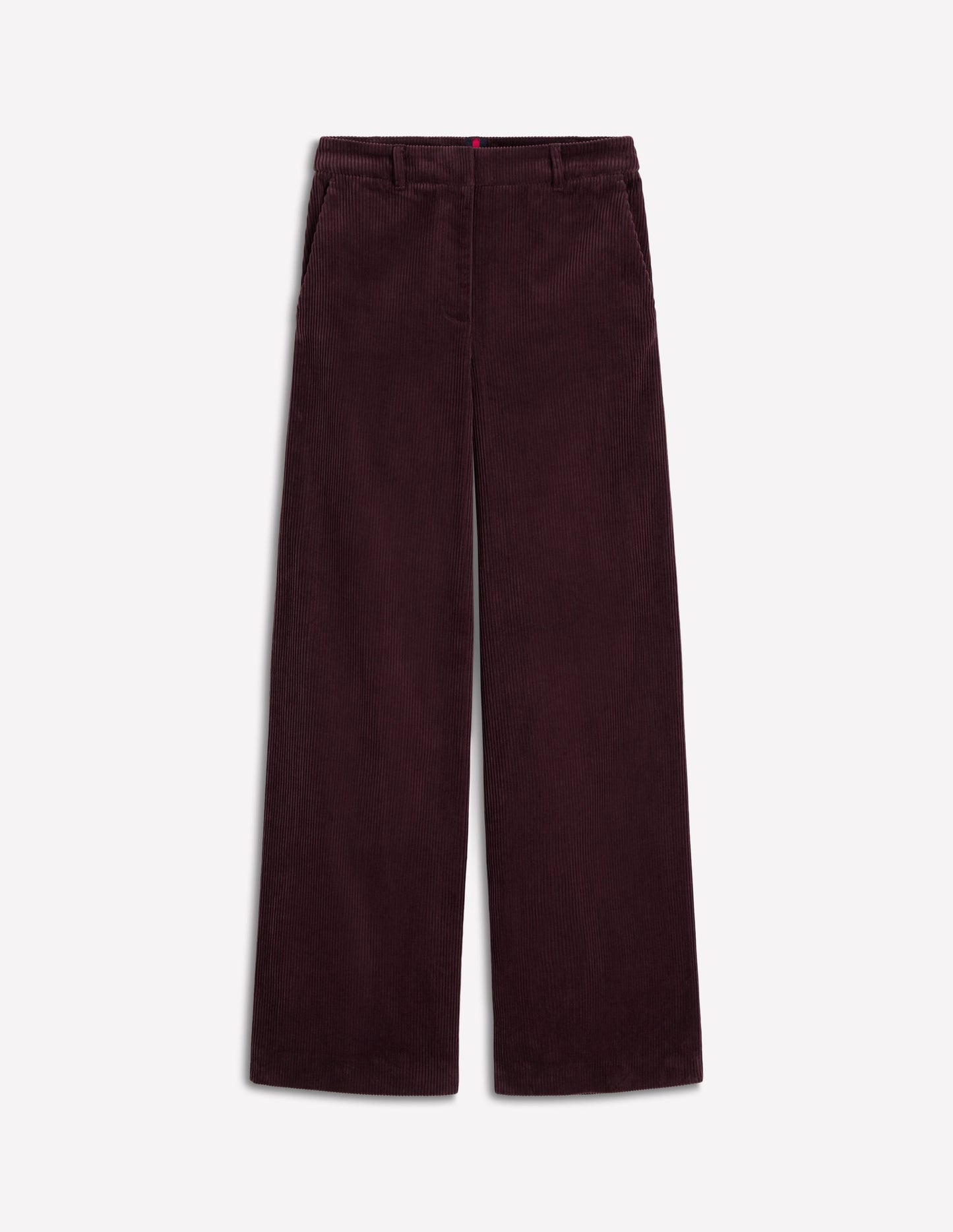 Pantalon Belgravia en velours côtelé-Aubergine profond