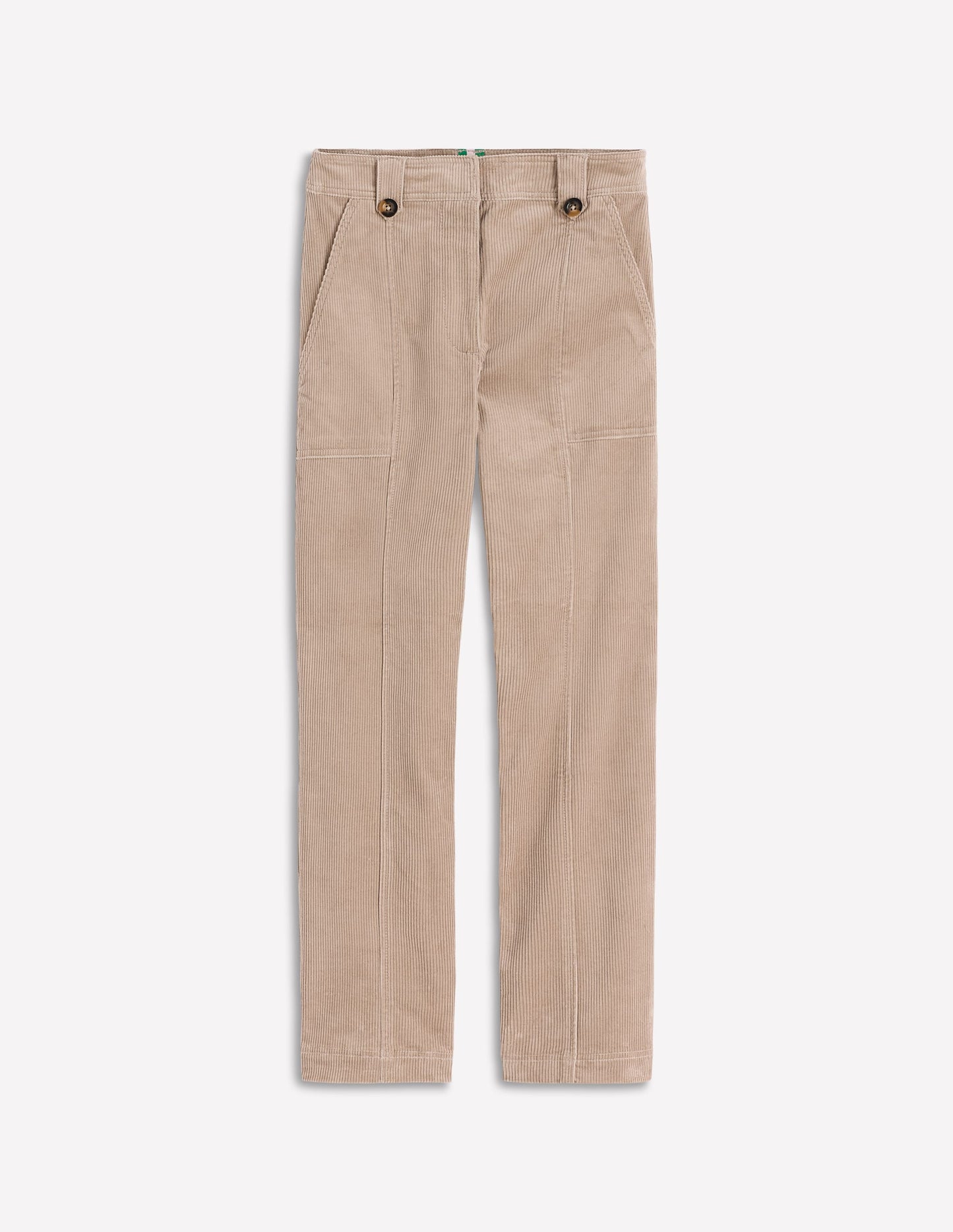 Pantalon Pimlico en velours côtelé-Muscade