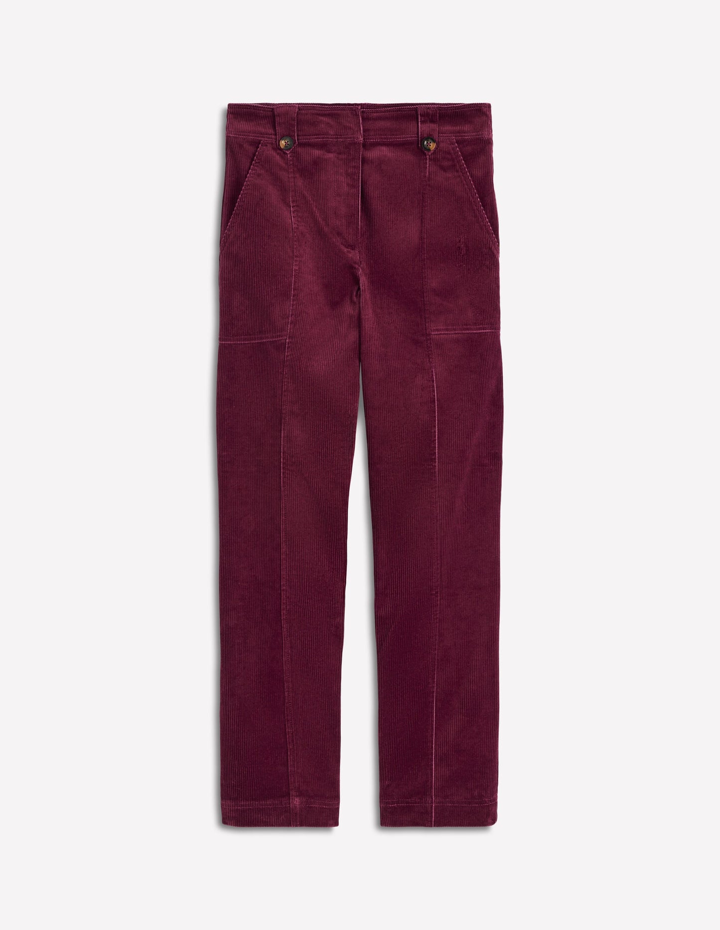 Pantalon Pimlico en velours côtelé-Glycine profond