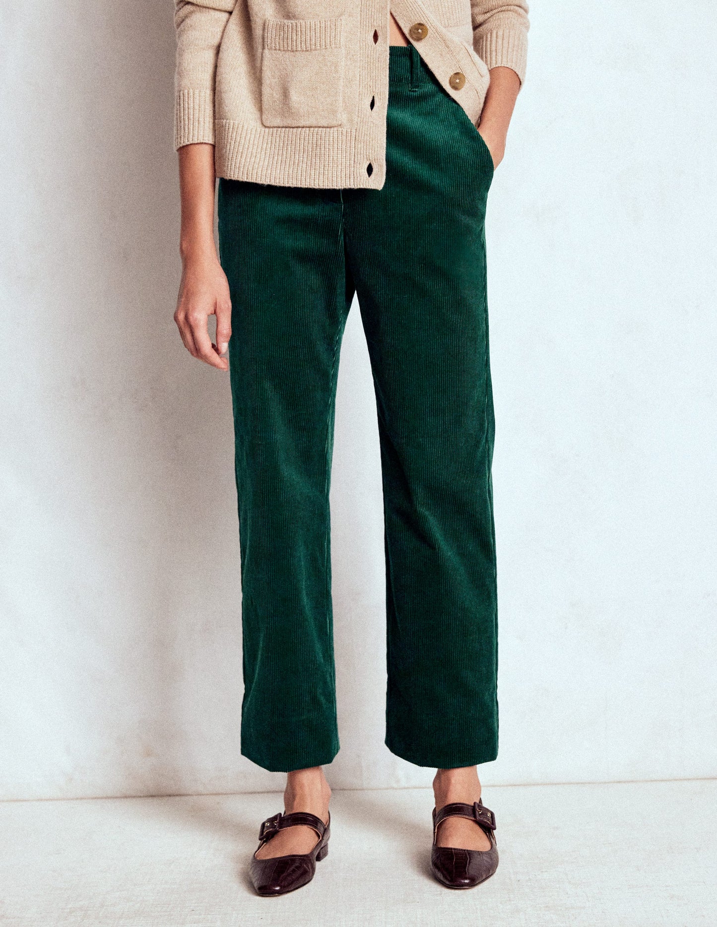 Canonbury Cordhose-Dunkles Smaragdgrün
