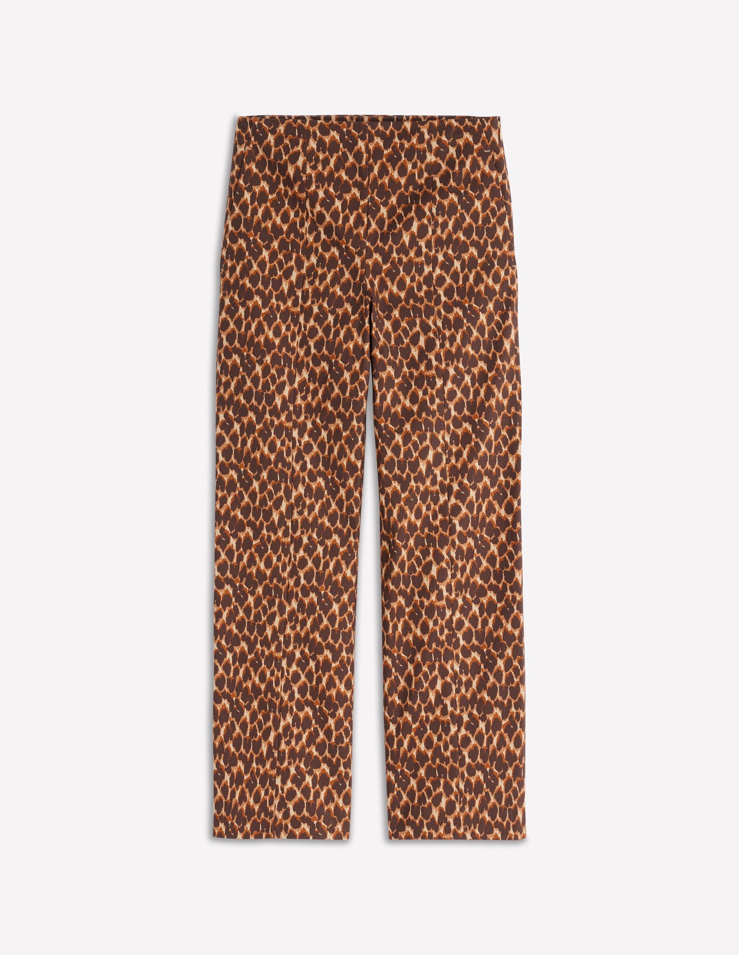 Elegante 7/8-Hose-Bunt, Abstraktes Leopardenmuster
