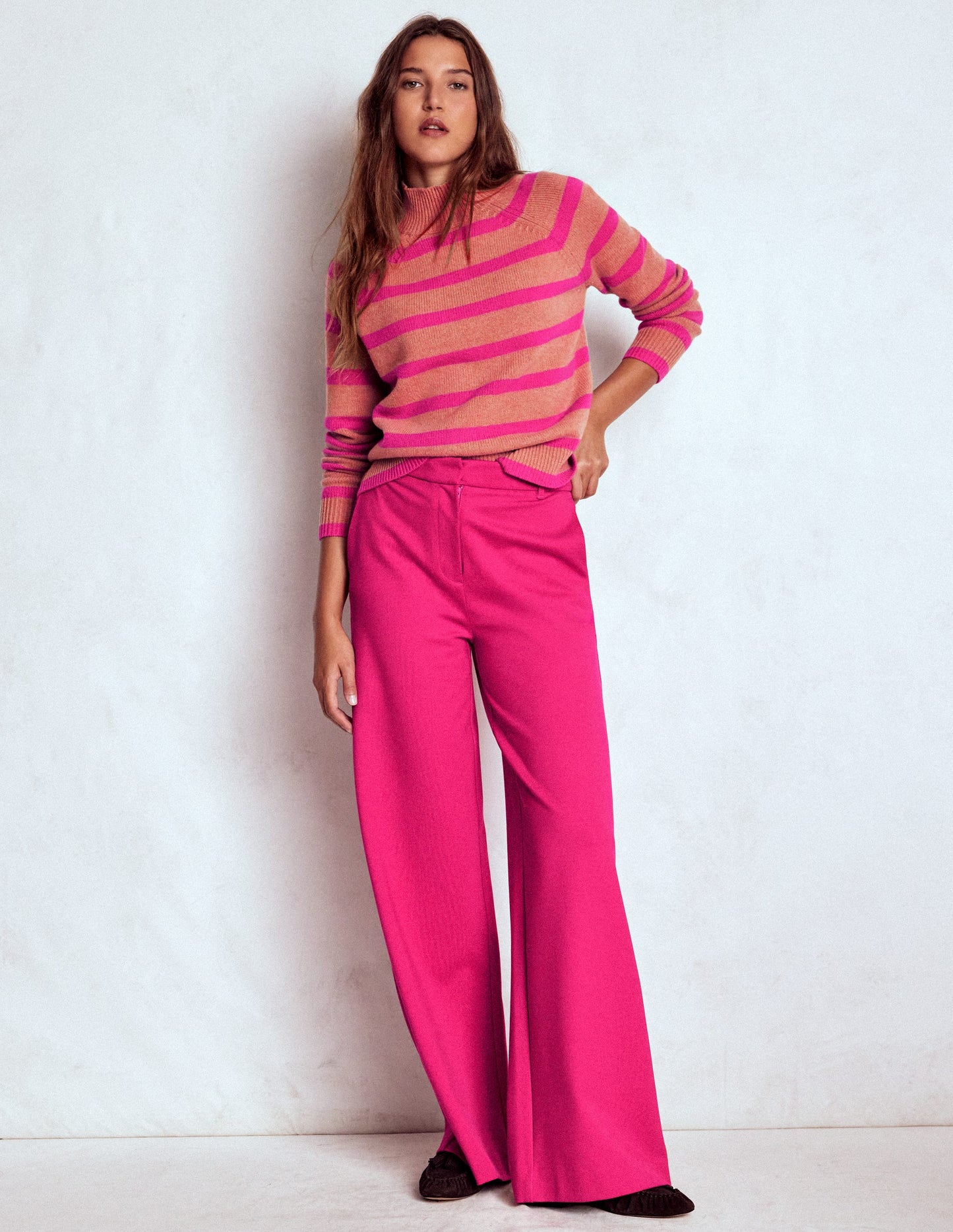 Belgravia Ponte-Hose-Kräftiges Rosa