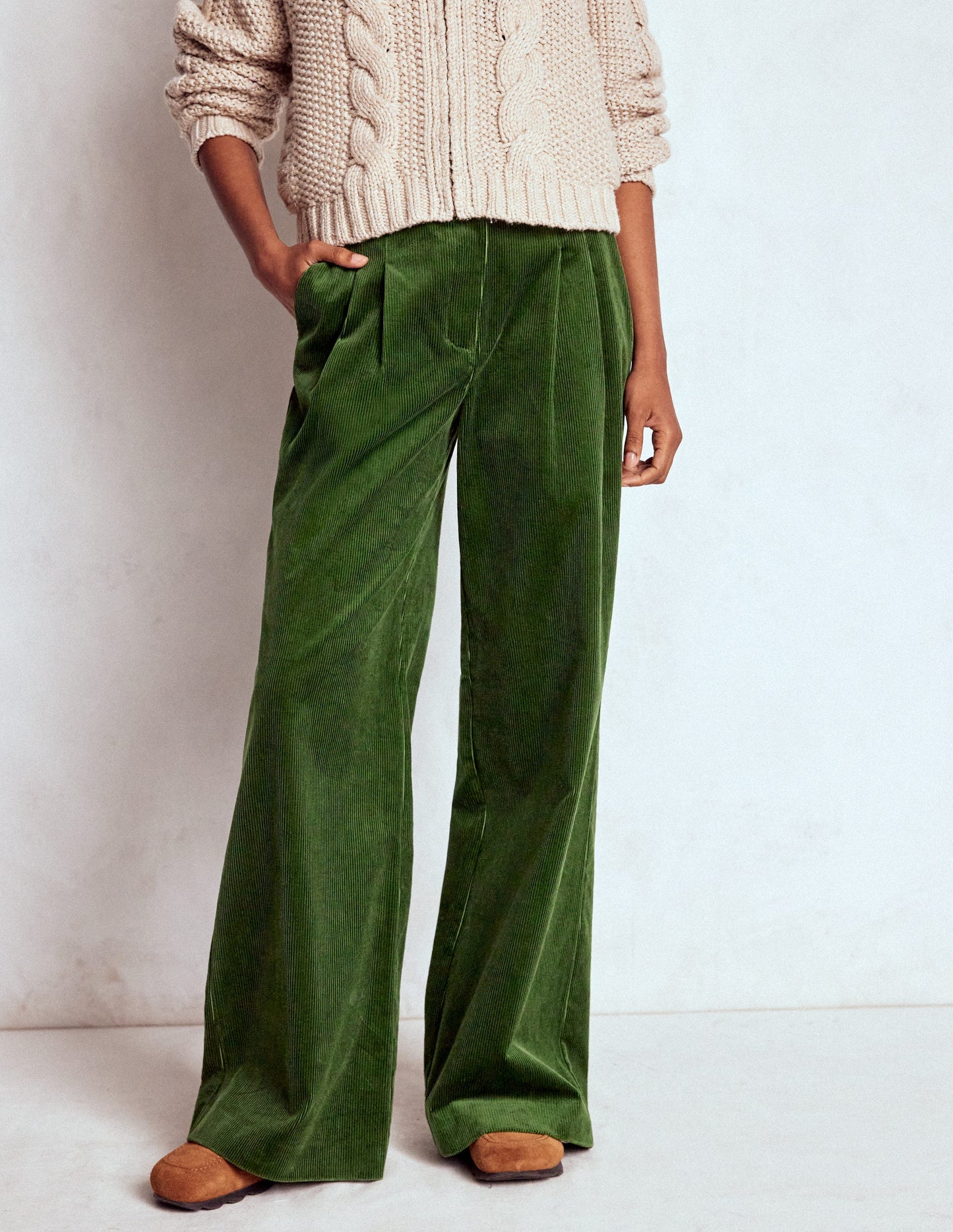 Kensington Cordhose-Grüne Fichte