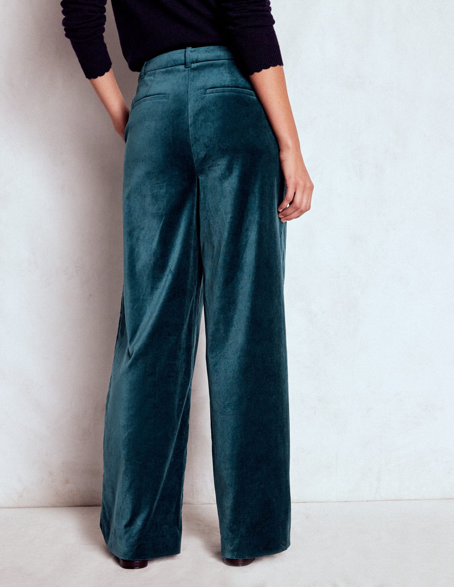 Belgravia Samthose-Mitternachtsblaugrün
