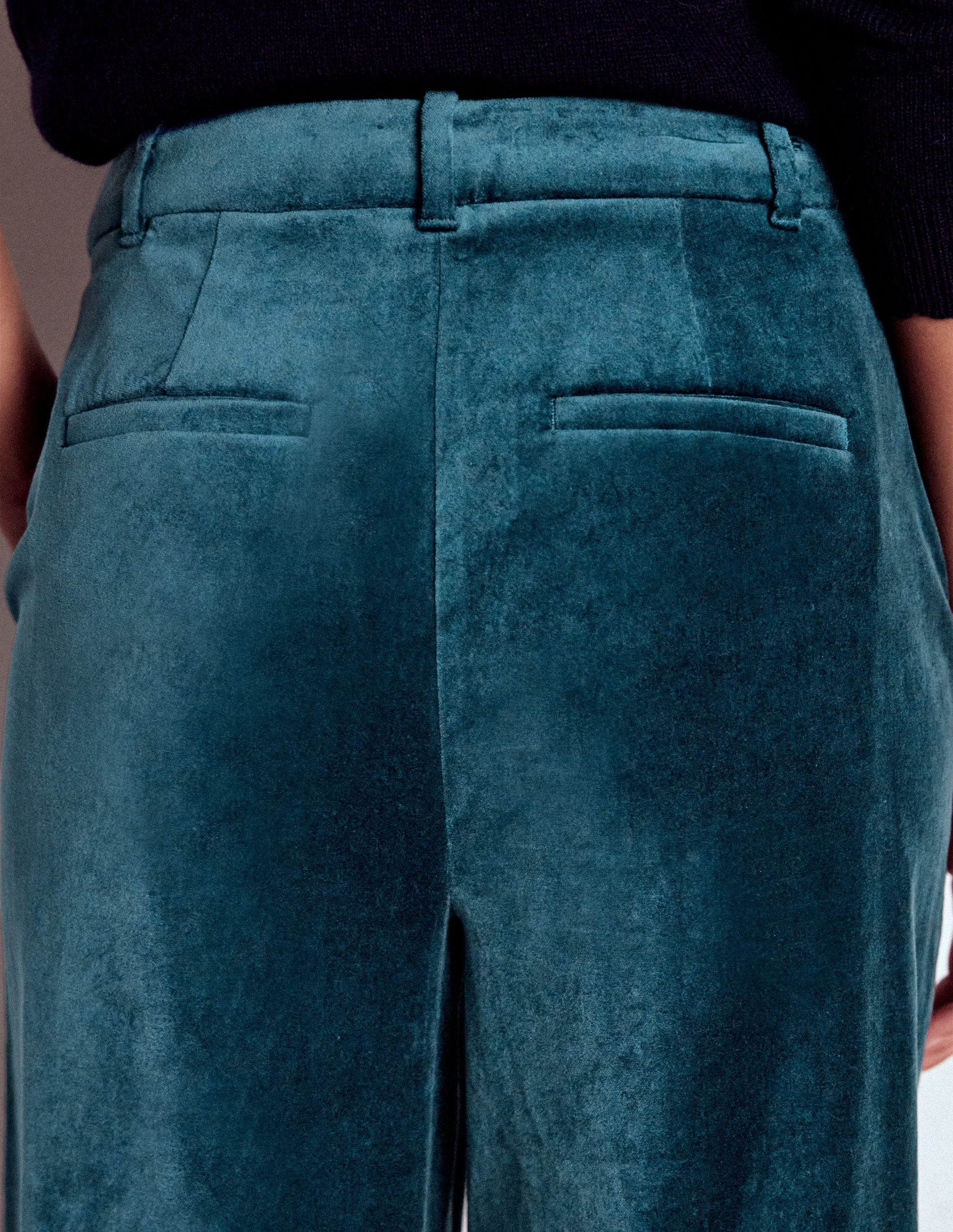 Belgravia Samthose-Mitternachtsblaugrün-4