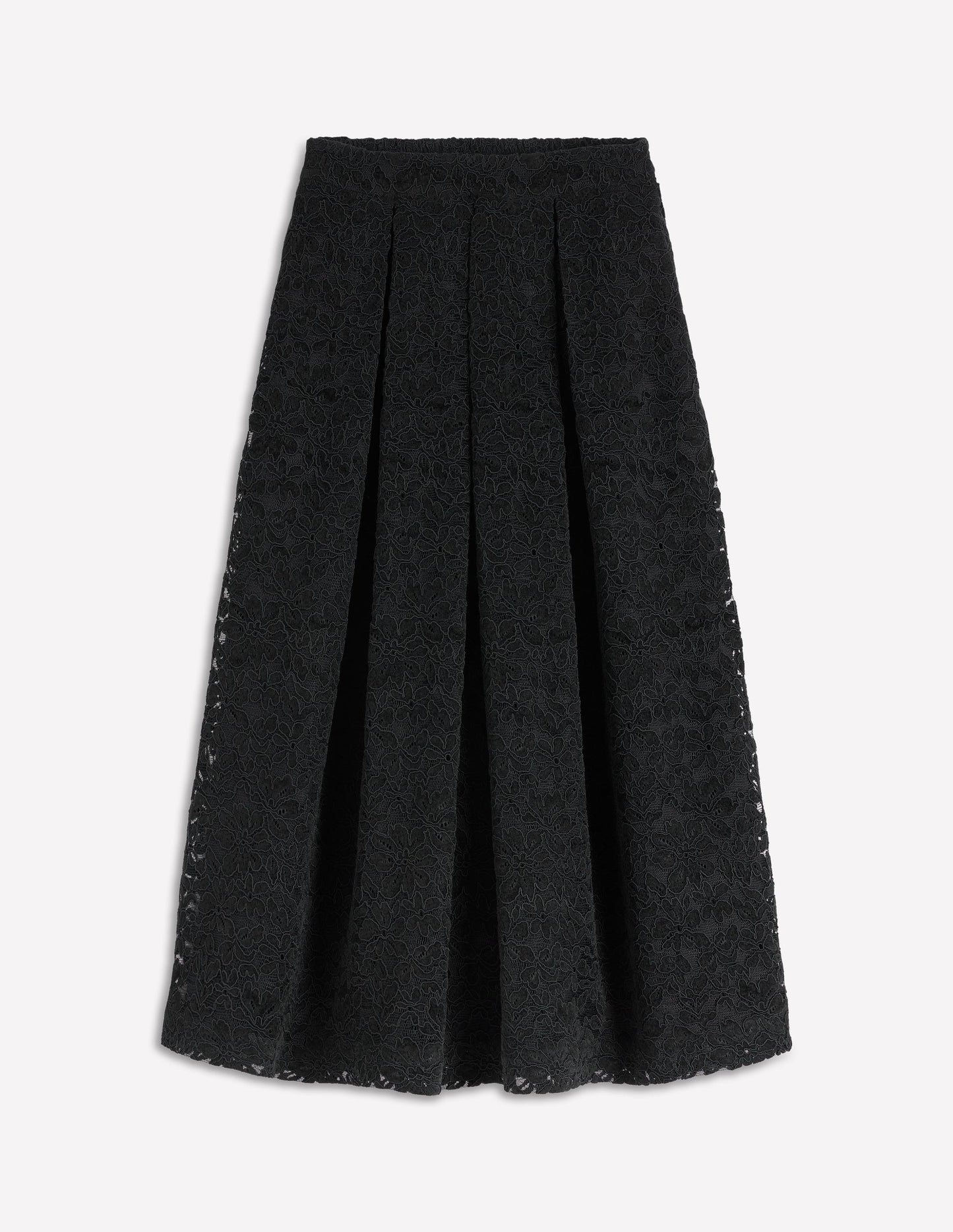 Verity Midirock mit Spitze-Schwarz mit Spitze