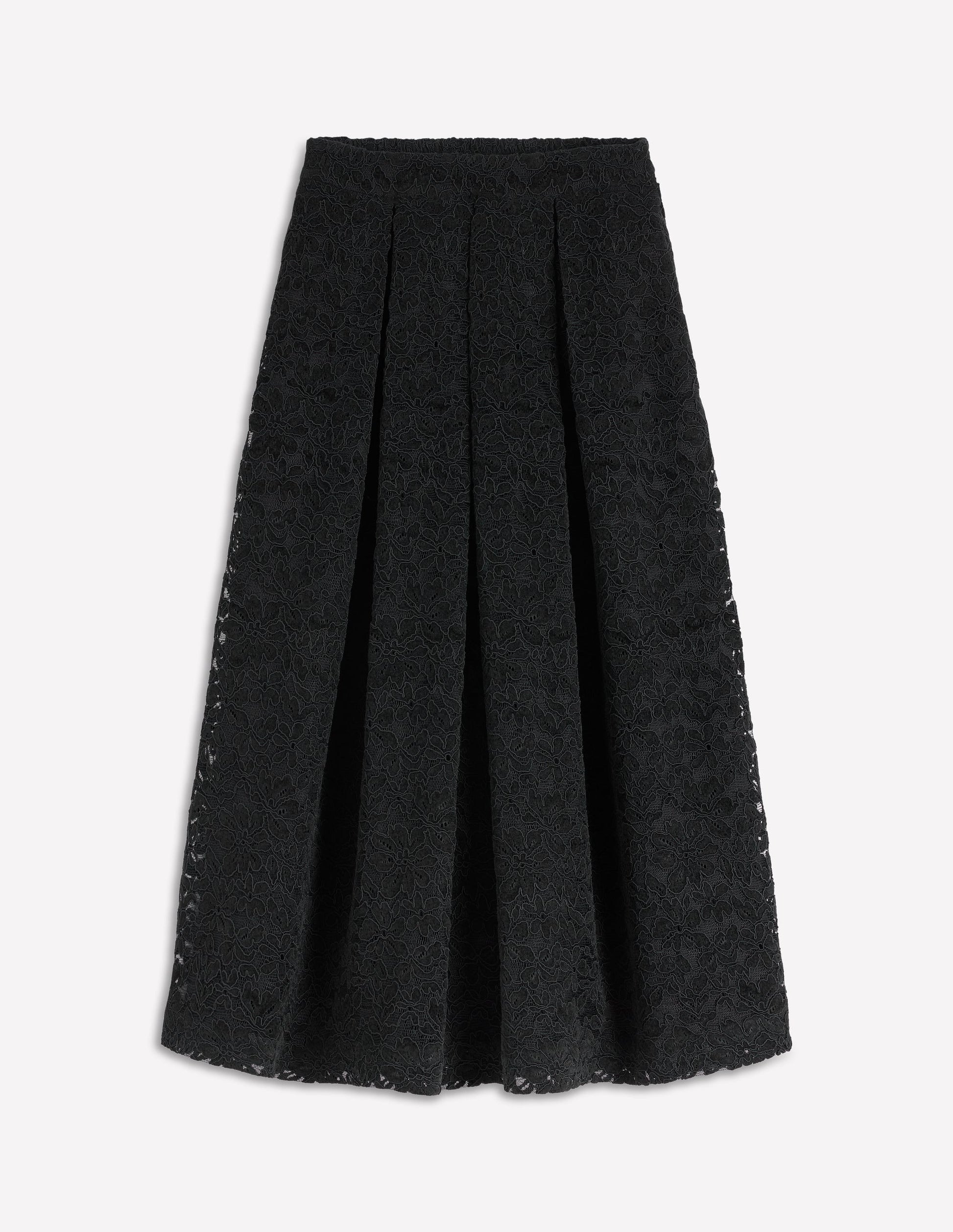 Verity Midirock mit Spitze-Schwarz mit Spitze-7