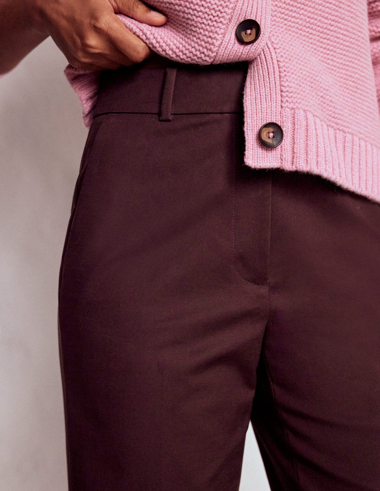 Canonbury 7/8 Hose-Tiefes Aubergine