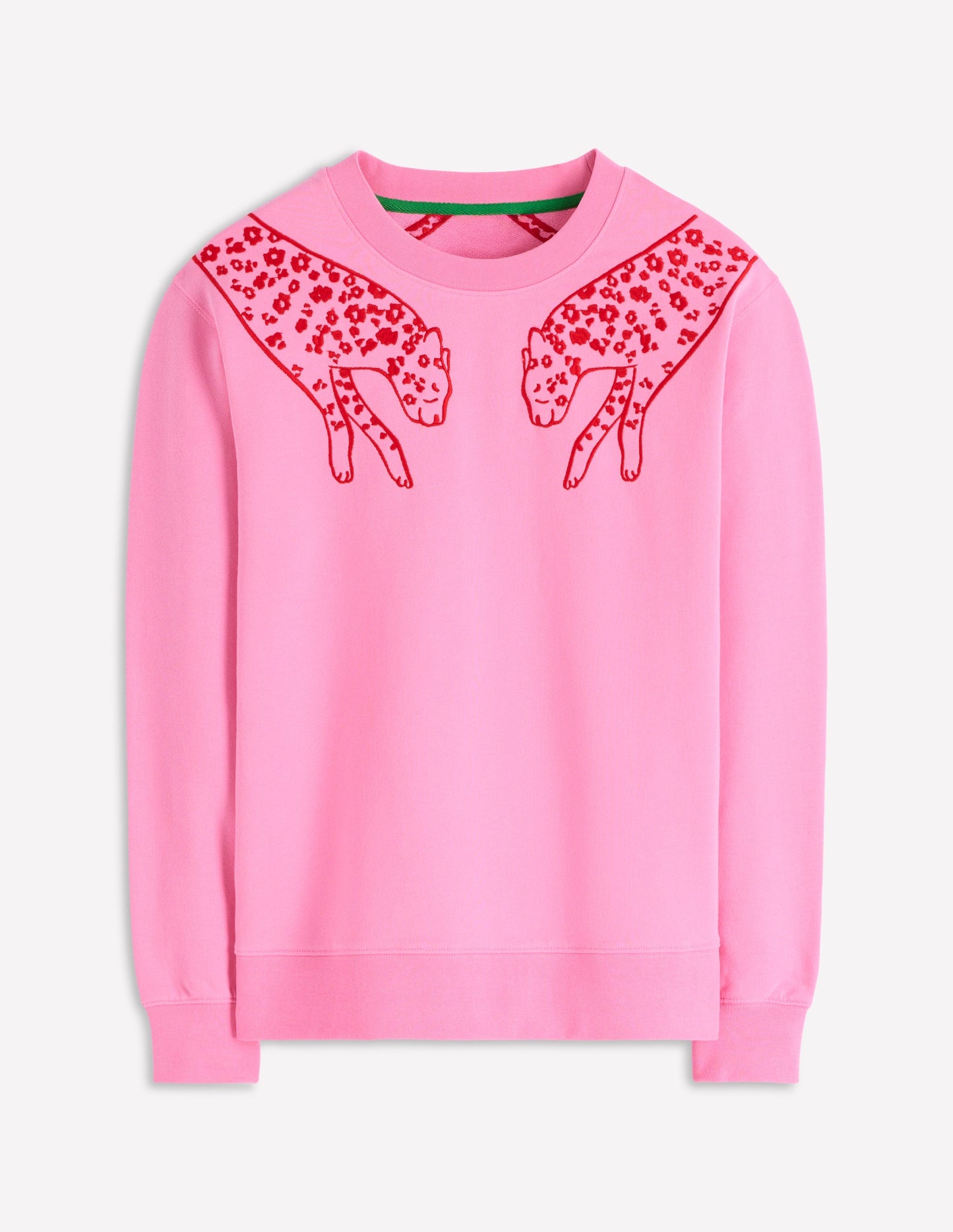 Emi Sweatshirt mit Stickerei-Leopard Stickerei