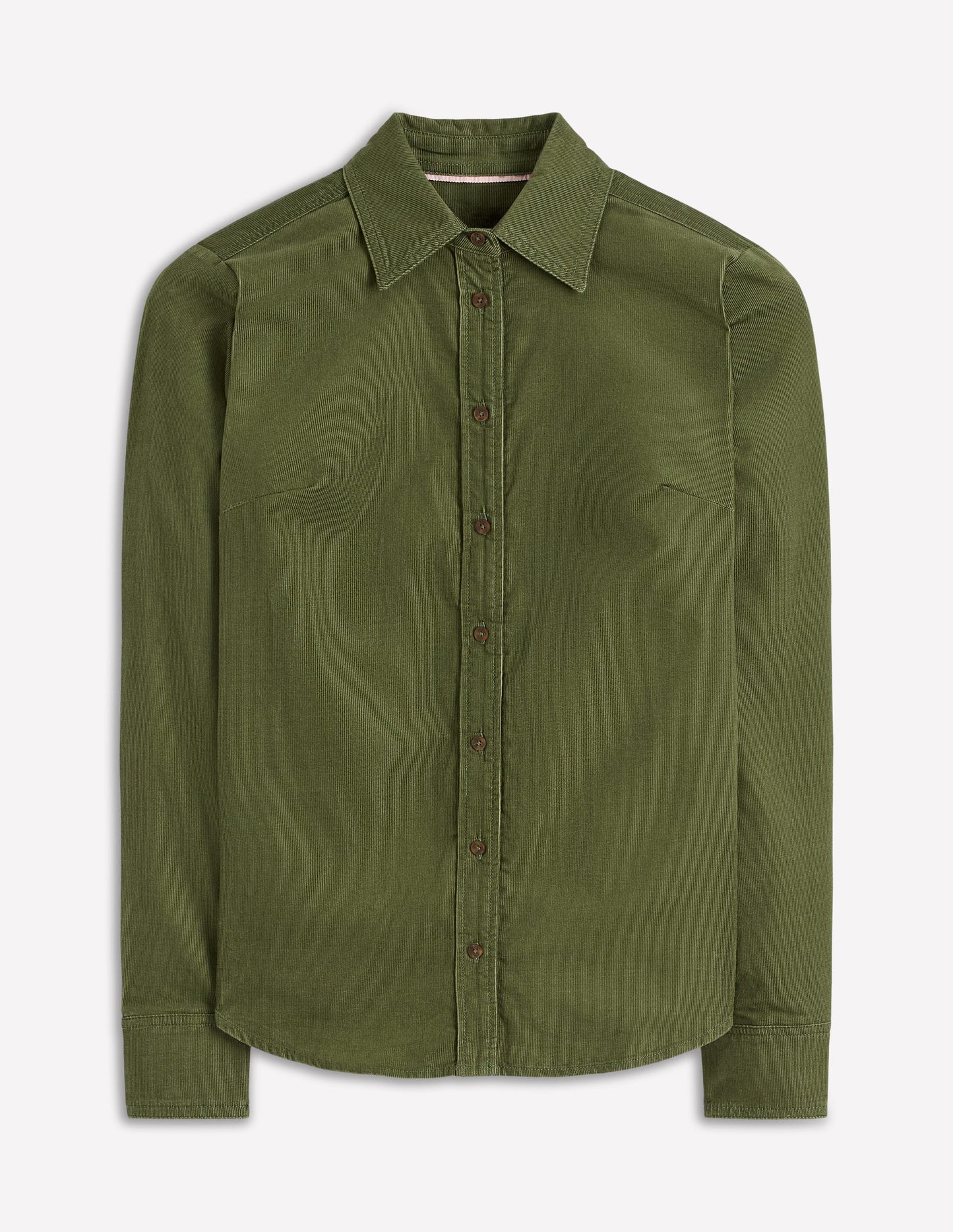 Chemise Sienna en velours côtelé-Tilleul