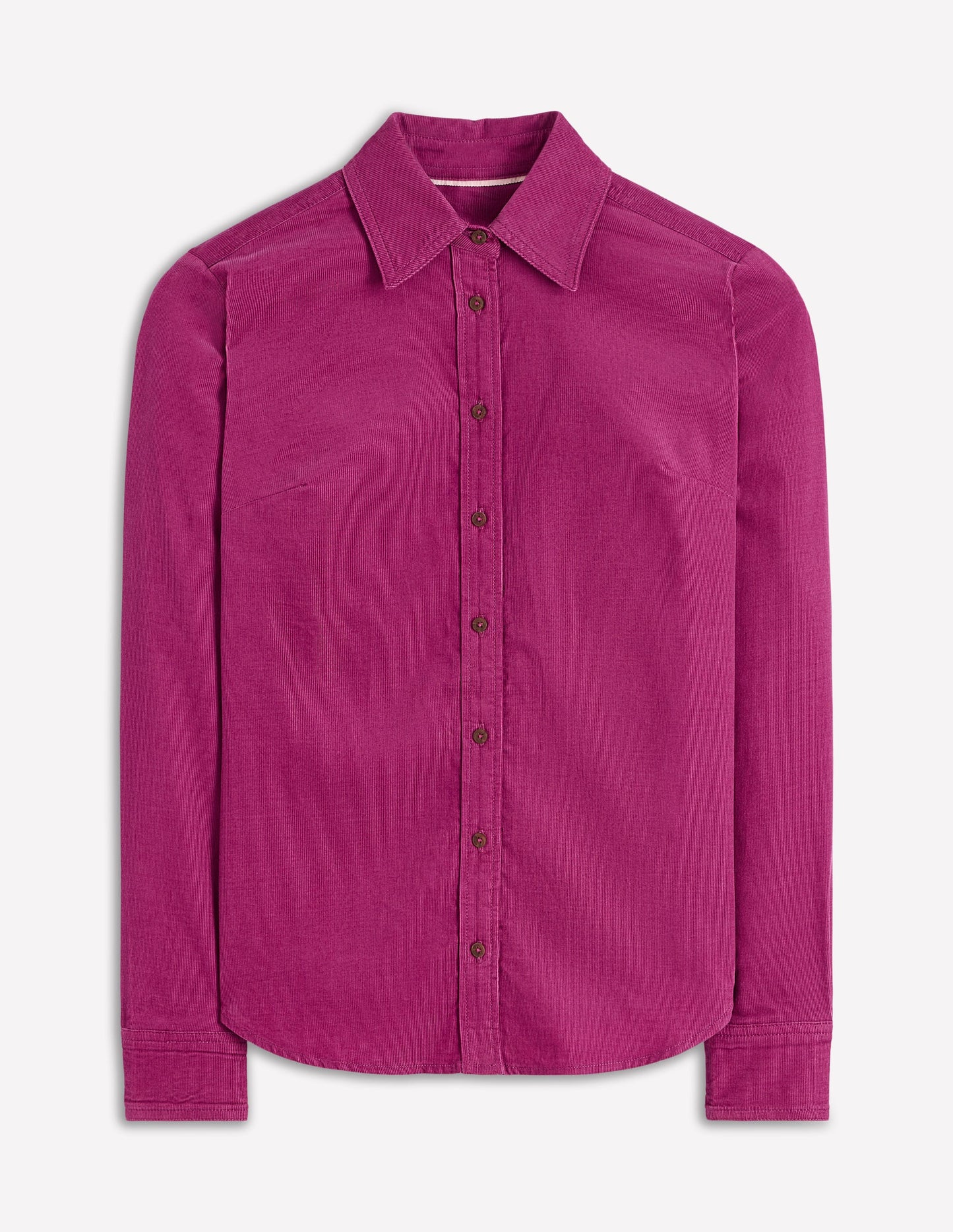 Chemise Sienna en velours côtelé-Magenta profond