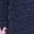 Elsa Jerseyhemd mit gesmokter Passe-Marineblau, Holzblock-Blumenmuster