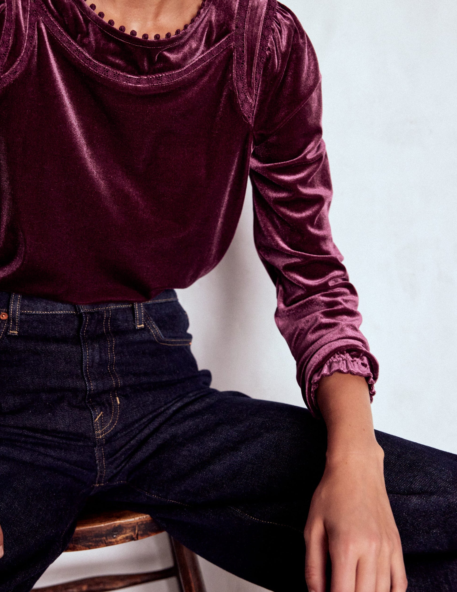 Mila Velvet Top-Deep Wisteria-3