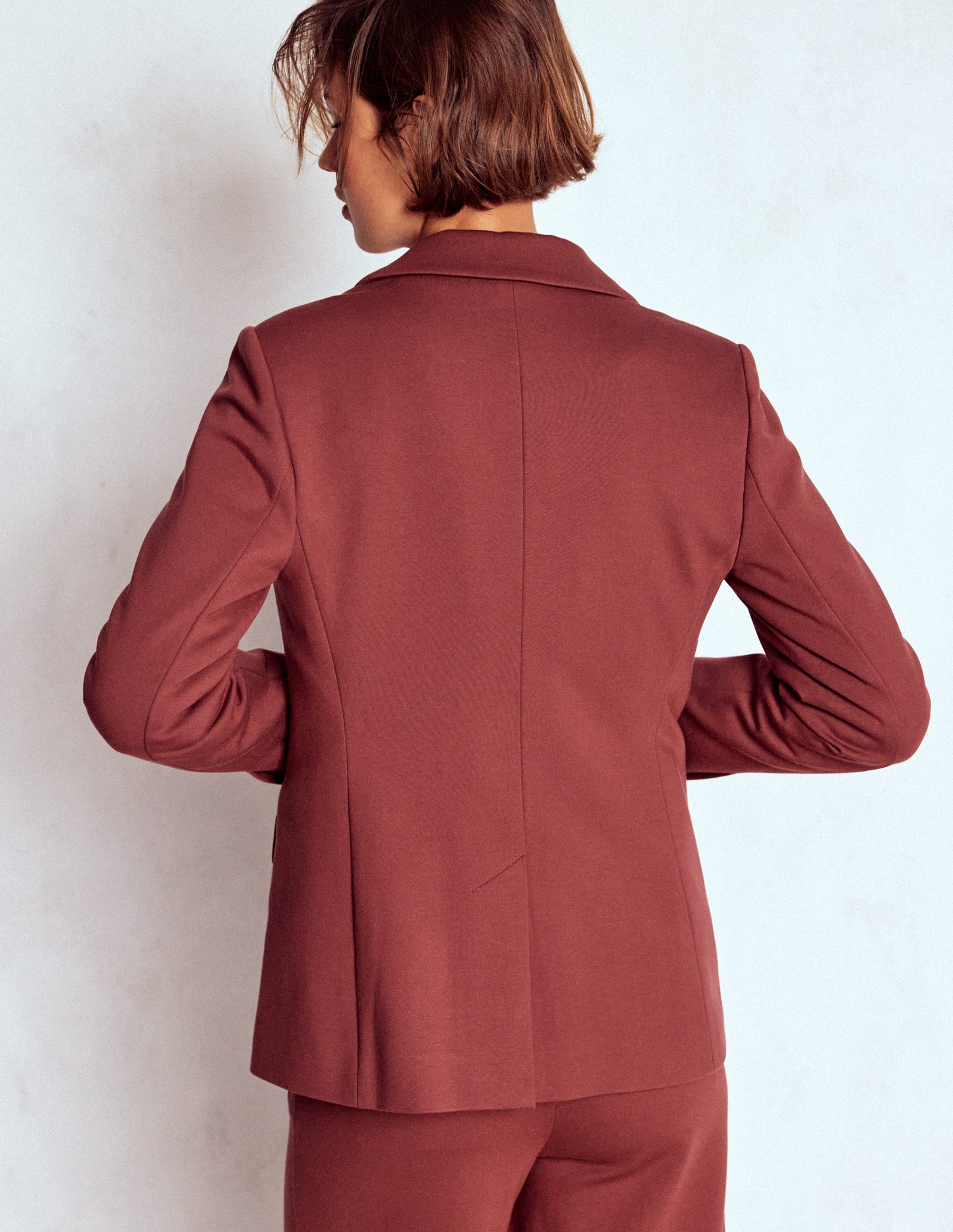 Marylebone Ponte-Blazer-Kastanie