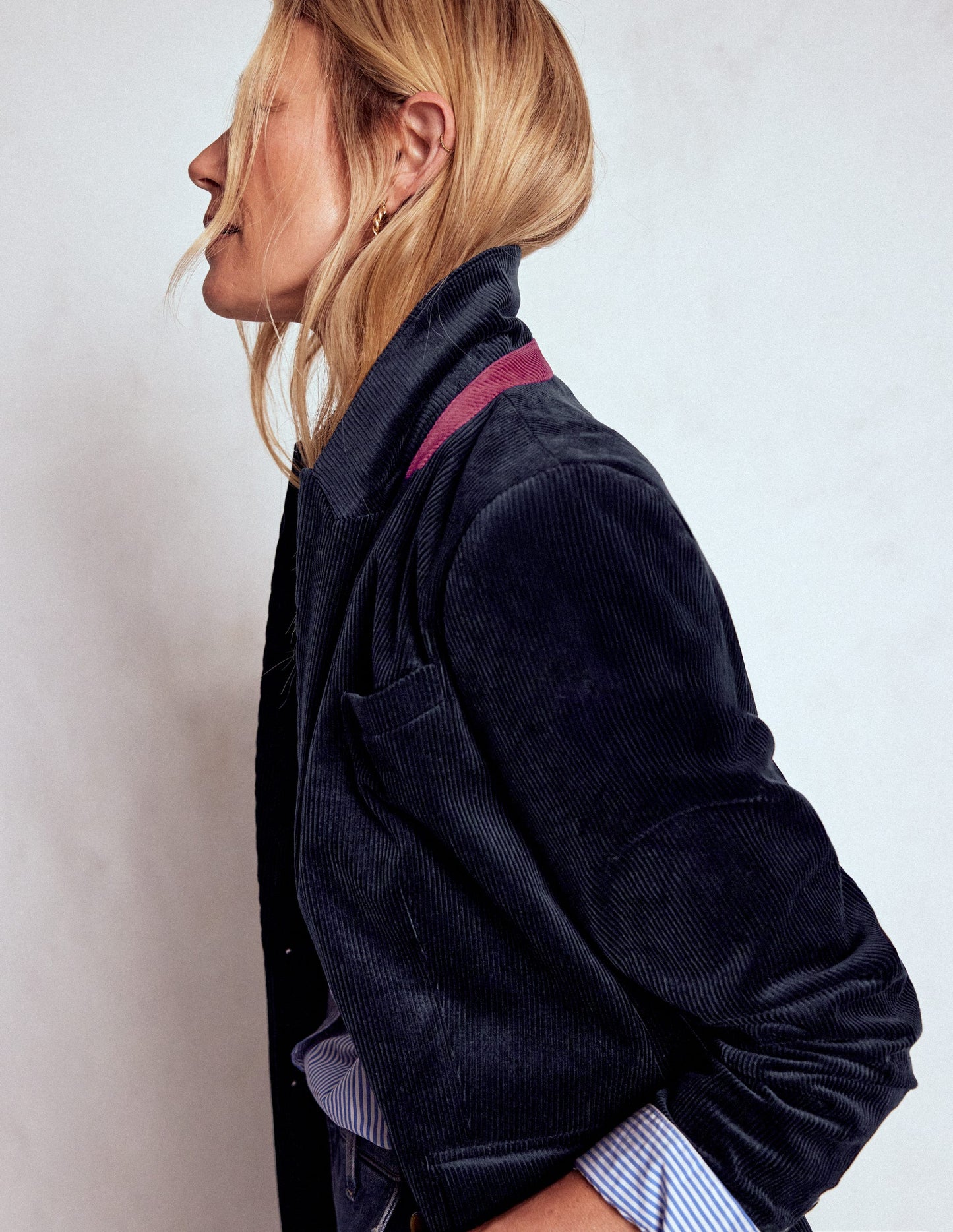 Stamford Cordblazer-Marineblau