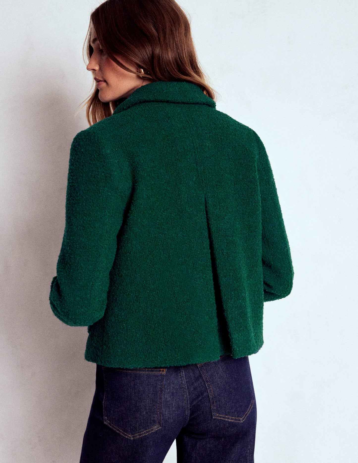 Knightsbridge Wolljacke-Dunkles Smaragdgrün