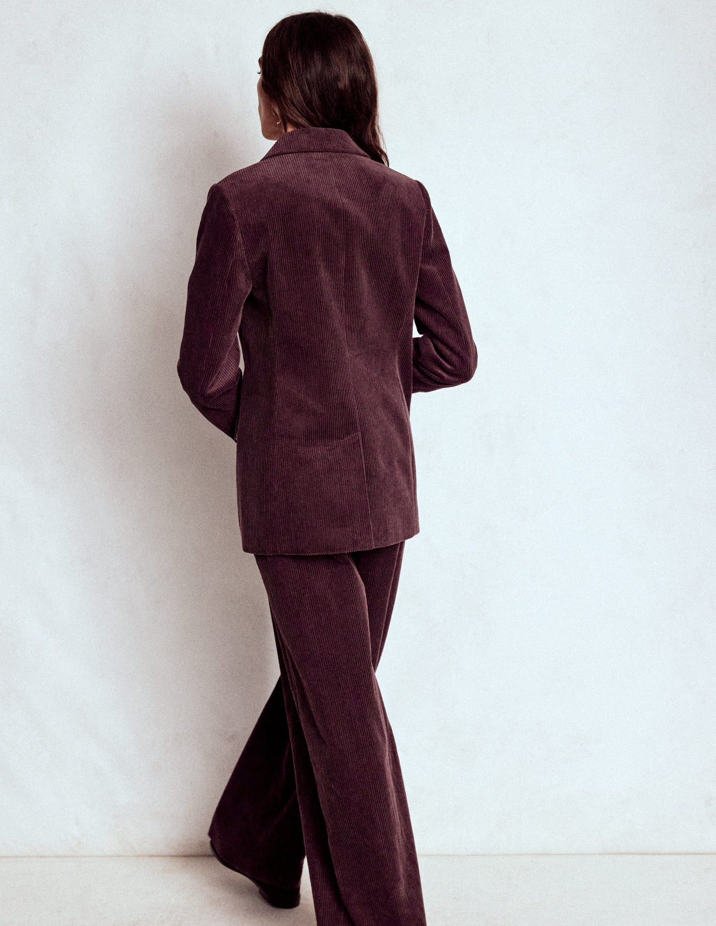 Woodbridge Cord-Blazer-Tiefes Aubergine