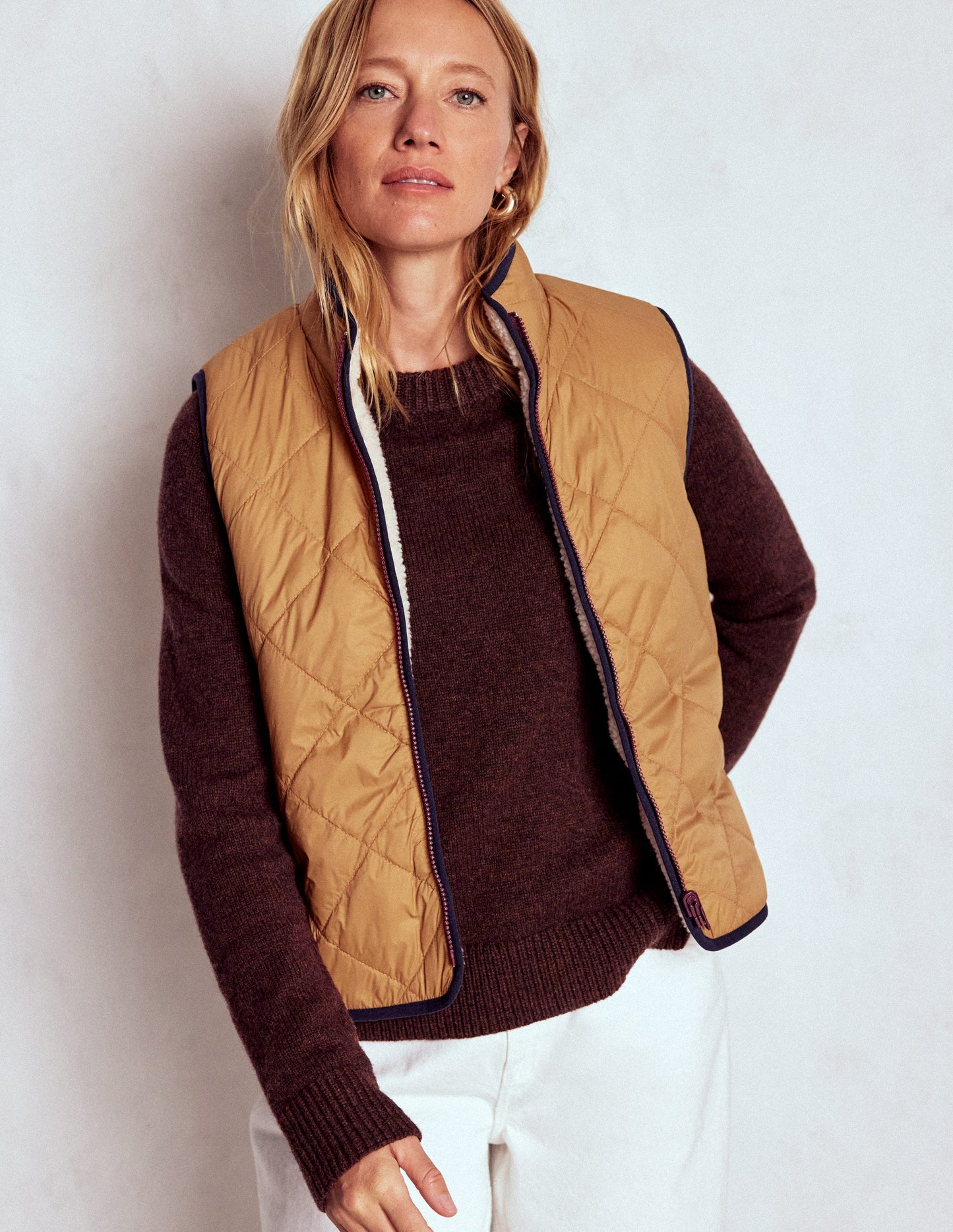 4-in-1-Parka mit Kapuze-Kastanie