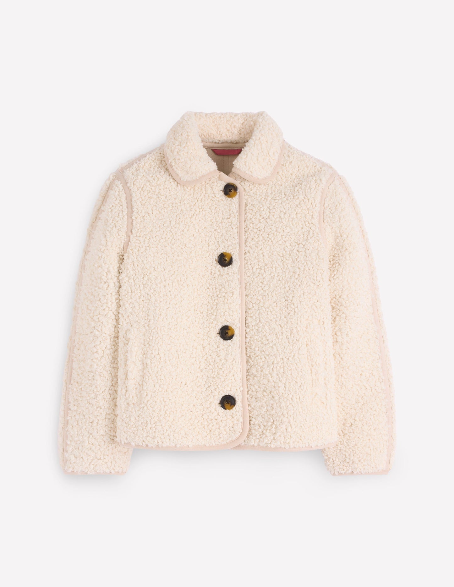 Veste en borg-Borg naturel bouclé