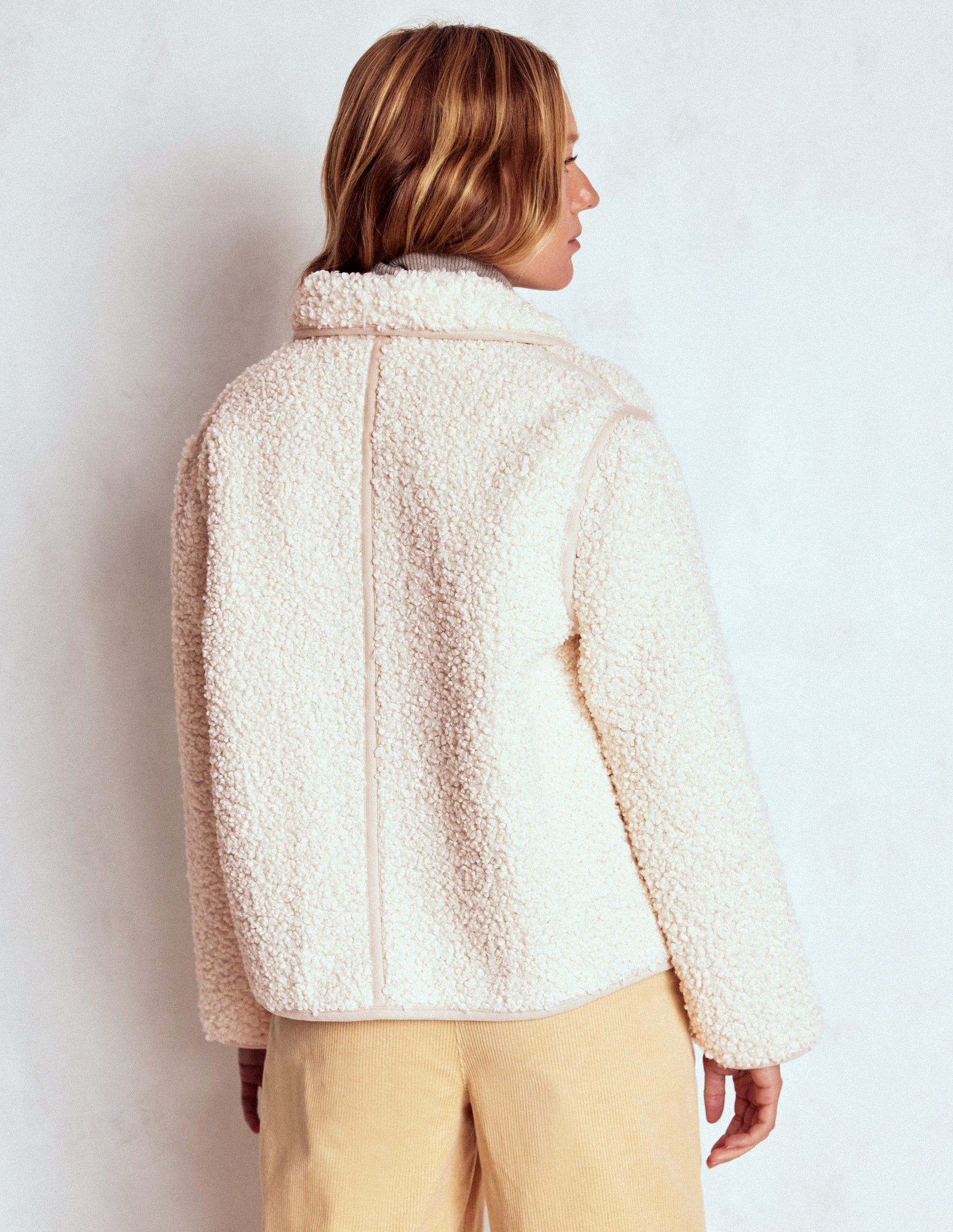 Teddyfell-Jacke-Lockiges, naturbelassenes Teddyfell-3