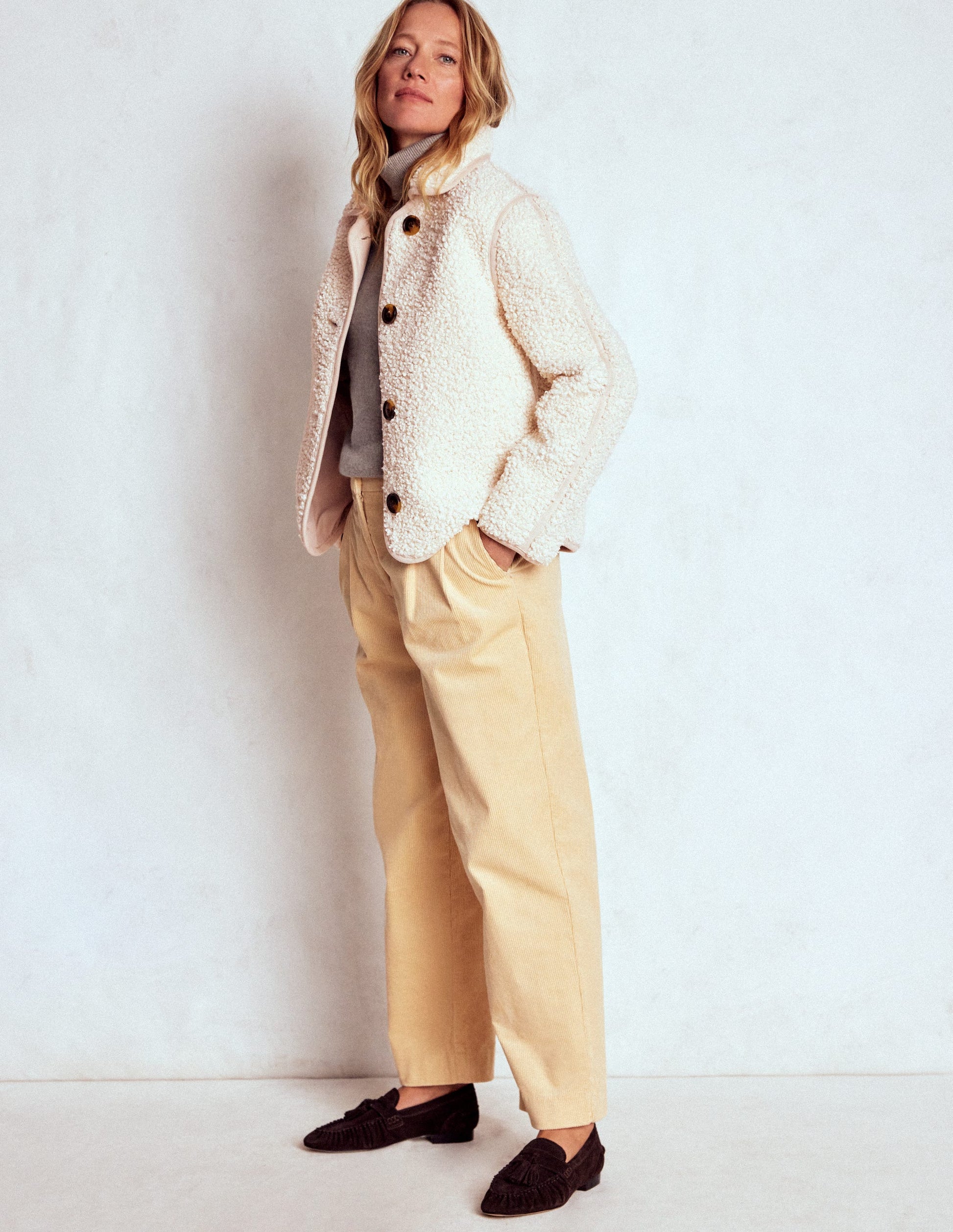 Teddyfell-Jacke-Lockiges, naturbelassenes Teddyfell-4