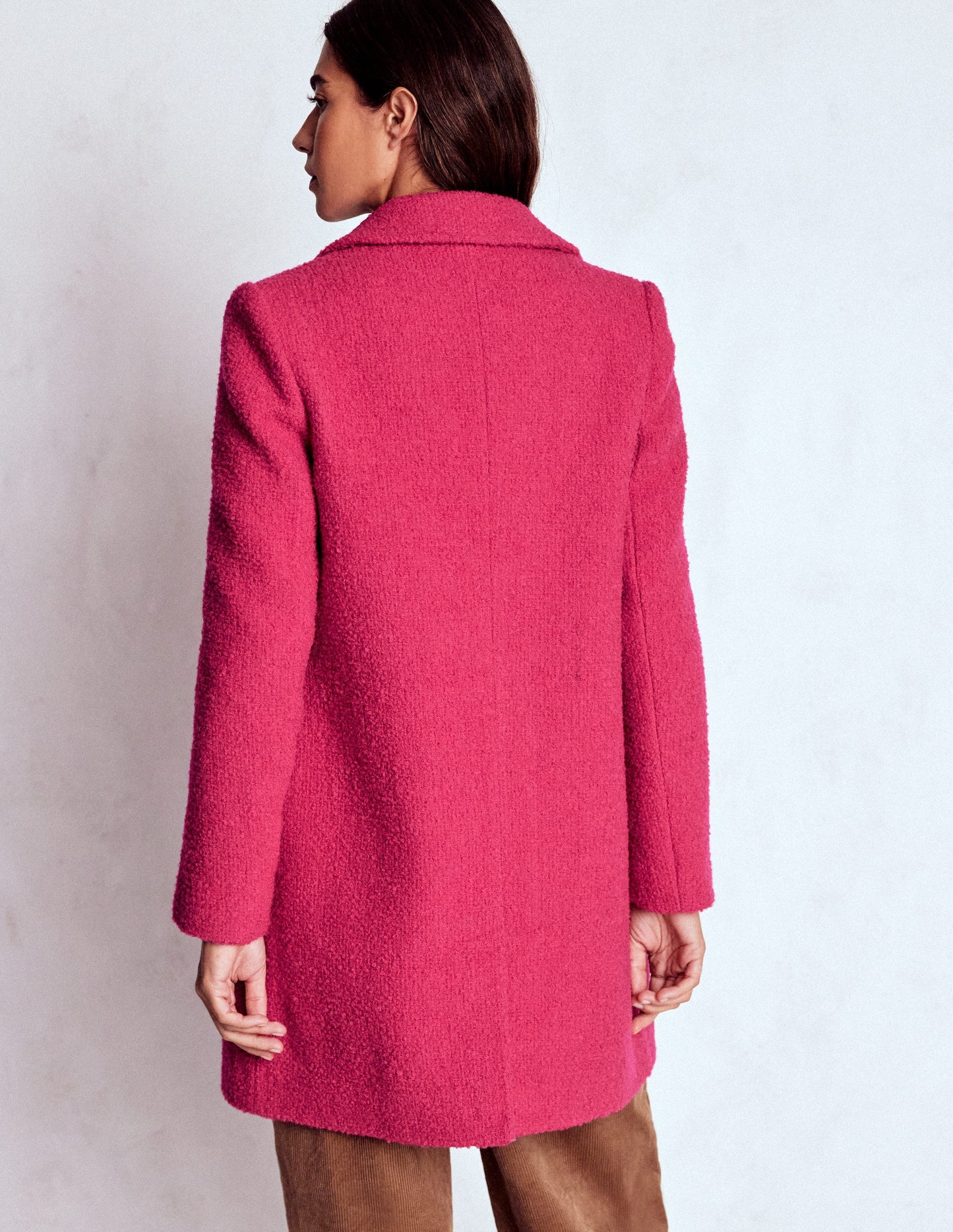 Carlisle Wool Coat-Vibrant Pink