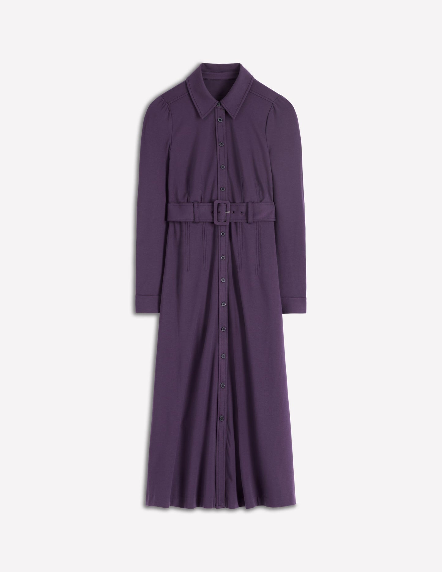 Anita Langärmliges Hemdblusenkleid-Brombeere