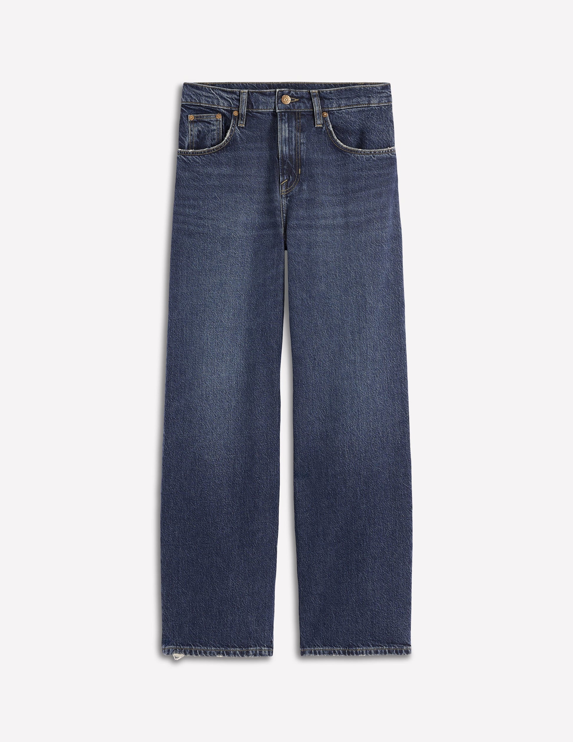 Jeans mit lässigem Beinschnitt-Dunkles Vintageblau-6