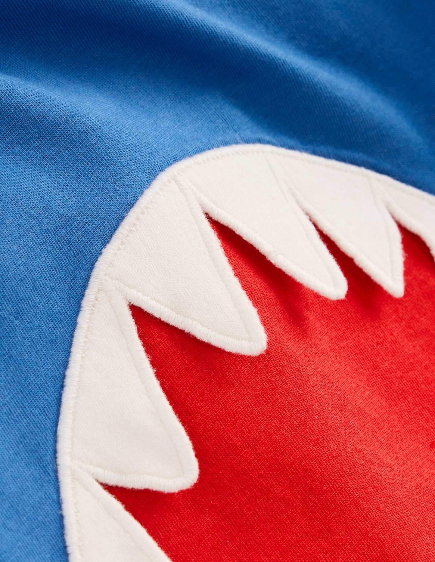 Short Sleeve Fun Appliqué Tee-Bluejay Shark