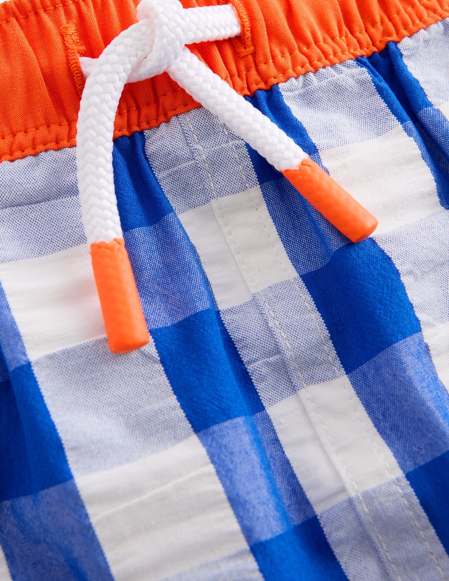 Badeshorts-Blau Karo