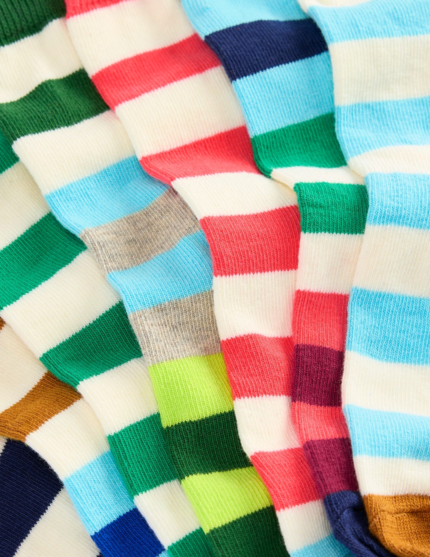 Socken im 7er-Pack-Mustermix, Gestreift