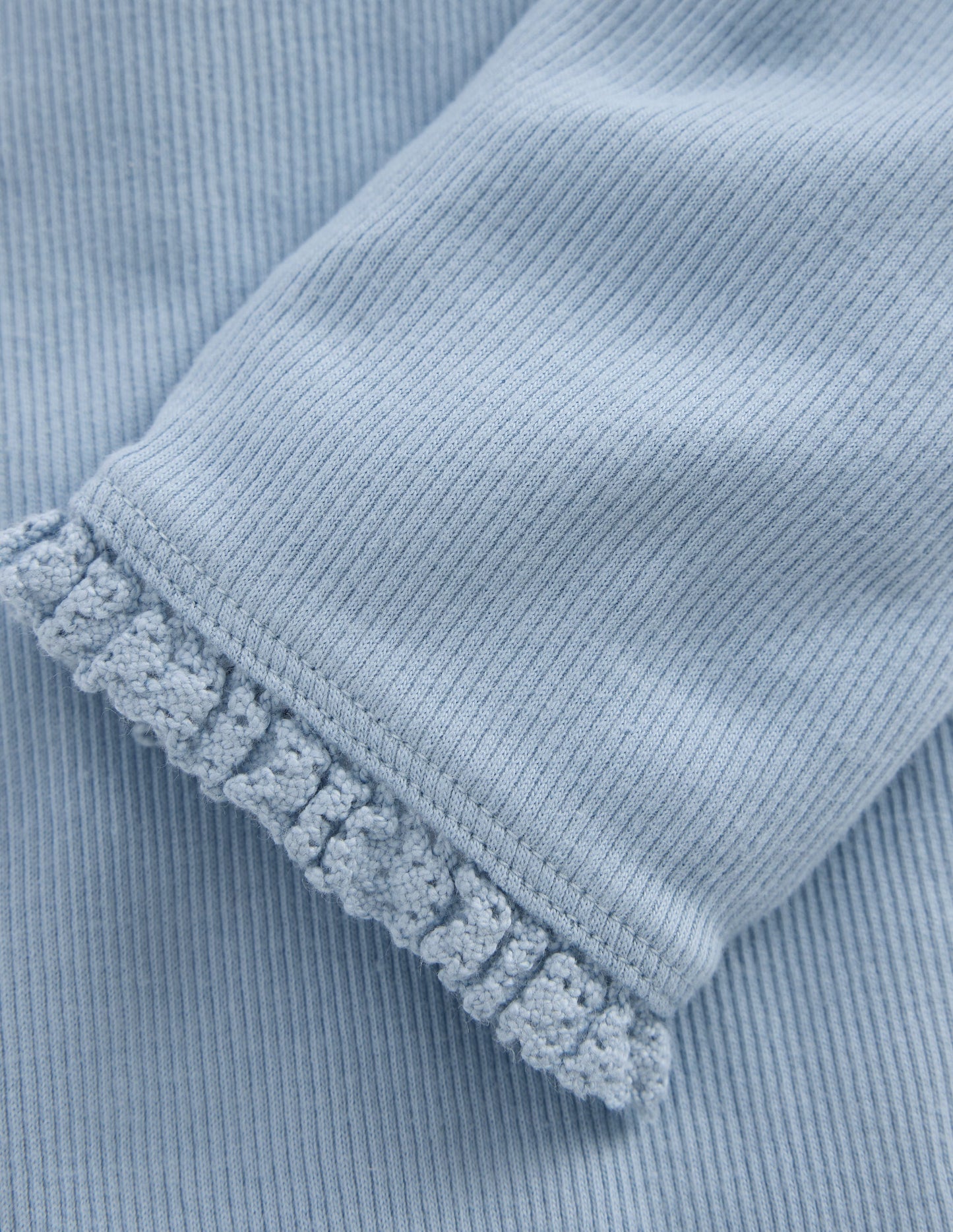 Gerippte Leggings-Gletscherblau