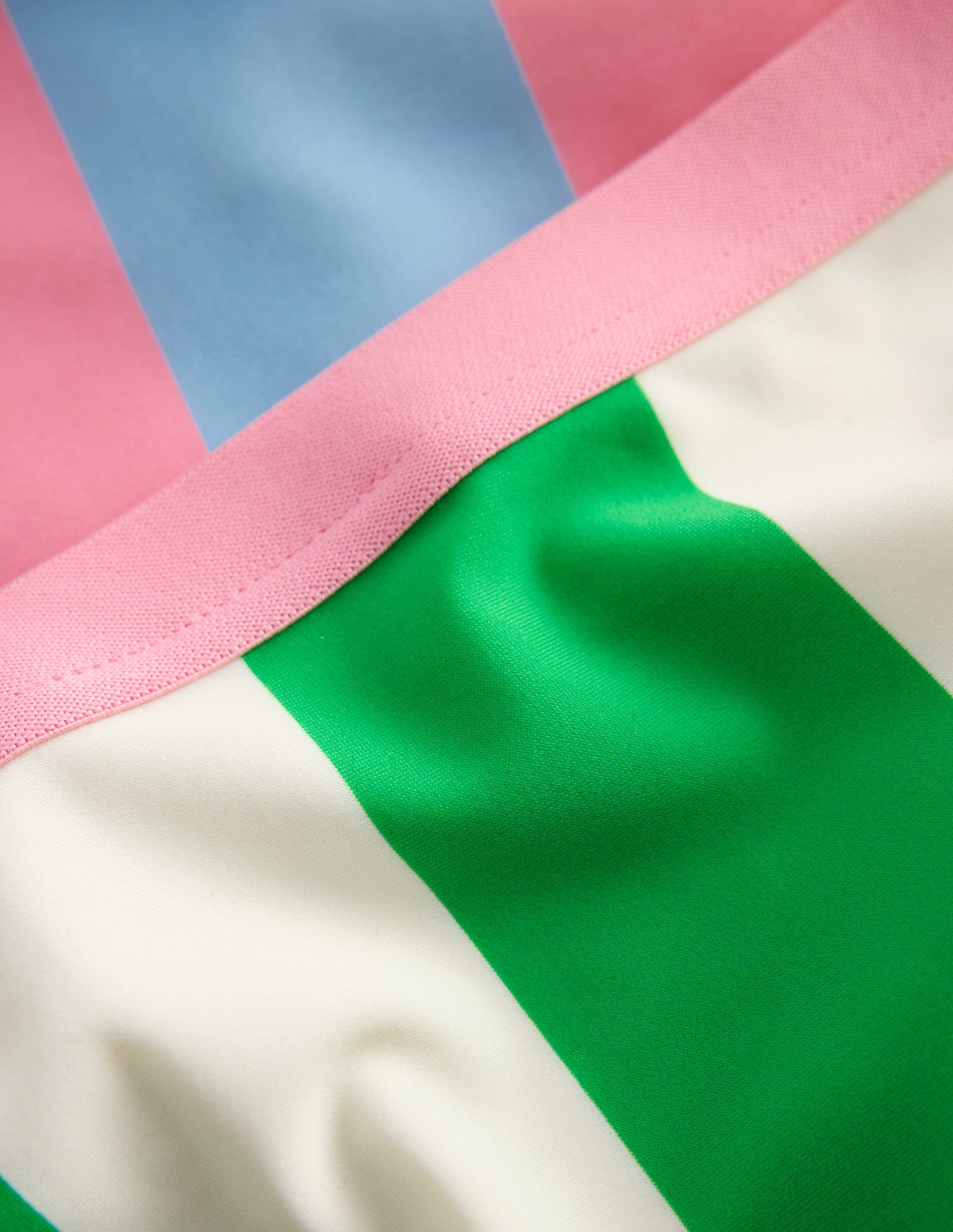 Ensemble avec haut de plage court-Rayé Méli-mélo Multicolore